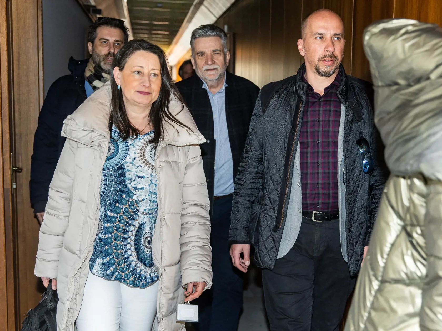 Zasadnutie výboru NR SR pre kultúru a médiá. Na snímke Anna Sámelová a Ľuboš Machaj.