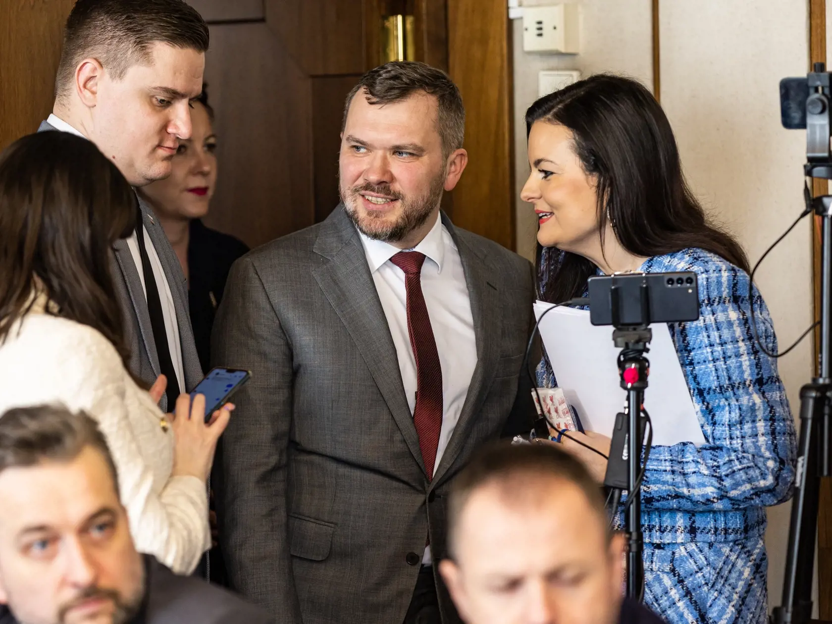 Zasadnutie výboru NR SR pre kultúru a médiá. Na snímke Viliam Karas.