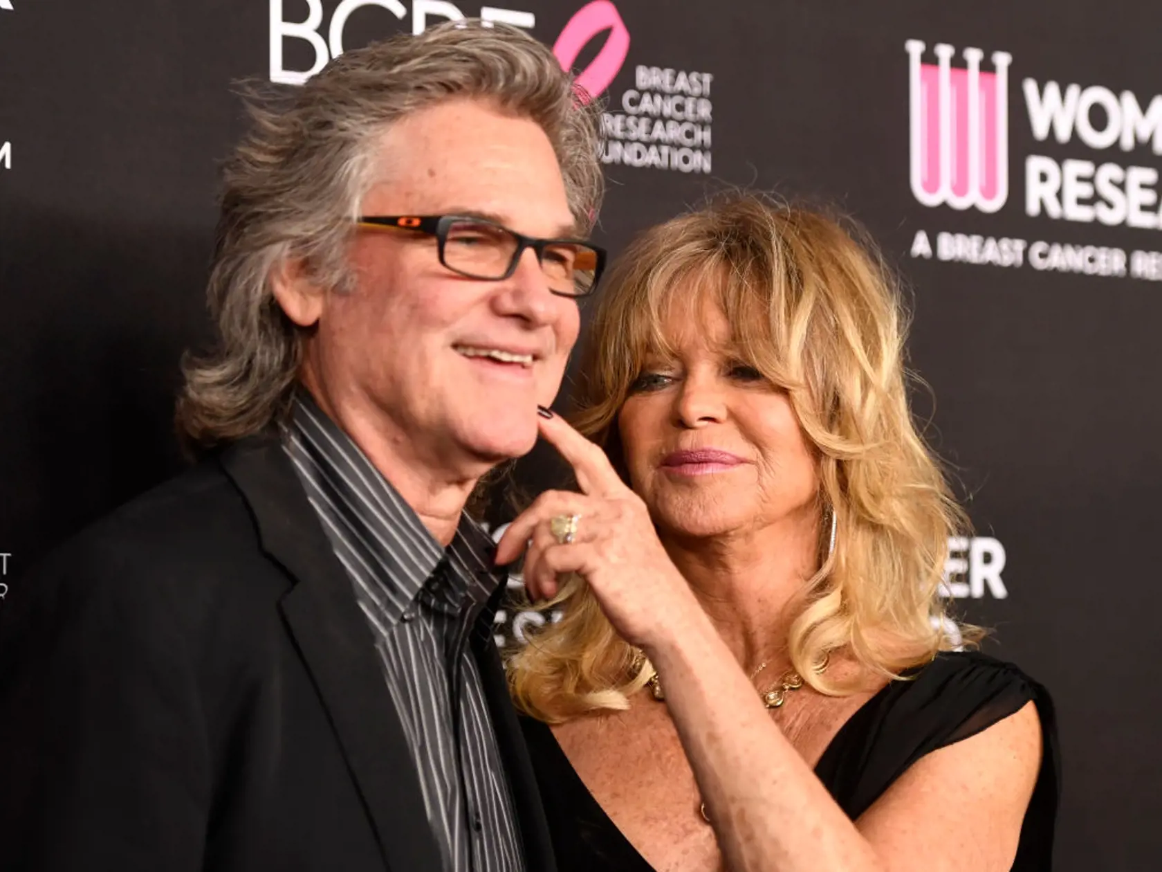 BEVERLY HILLS, CALIFORNIA - FEBRUARY 28: Kurt Russell and Goldie Hawn attend The Women's Cancer Research Fund's An Unforgettable Evening Benefit Gala at the Beverly Wilshire Four Seasons Hotel on February 28, 2019 in Beverly Hills, California. (Photo by Frazer Harrison/Getty Images)