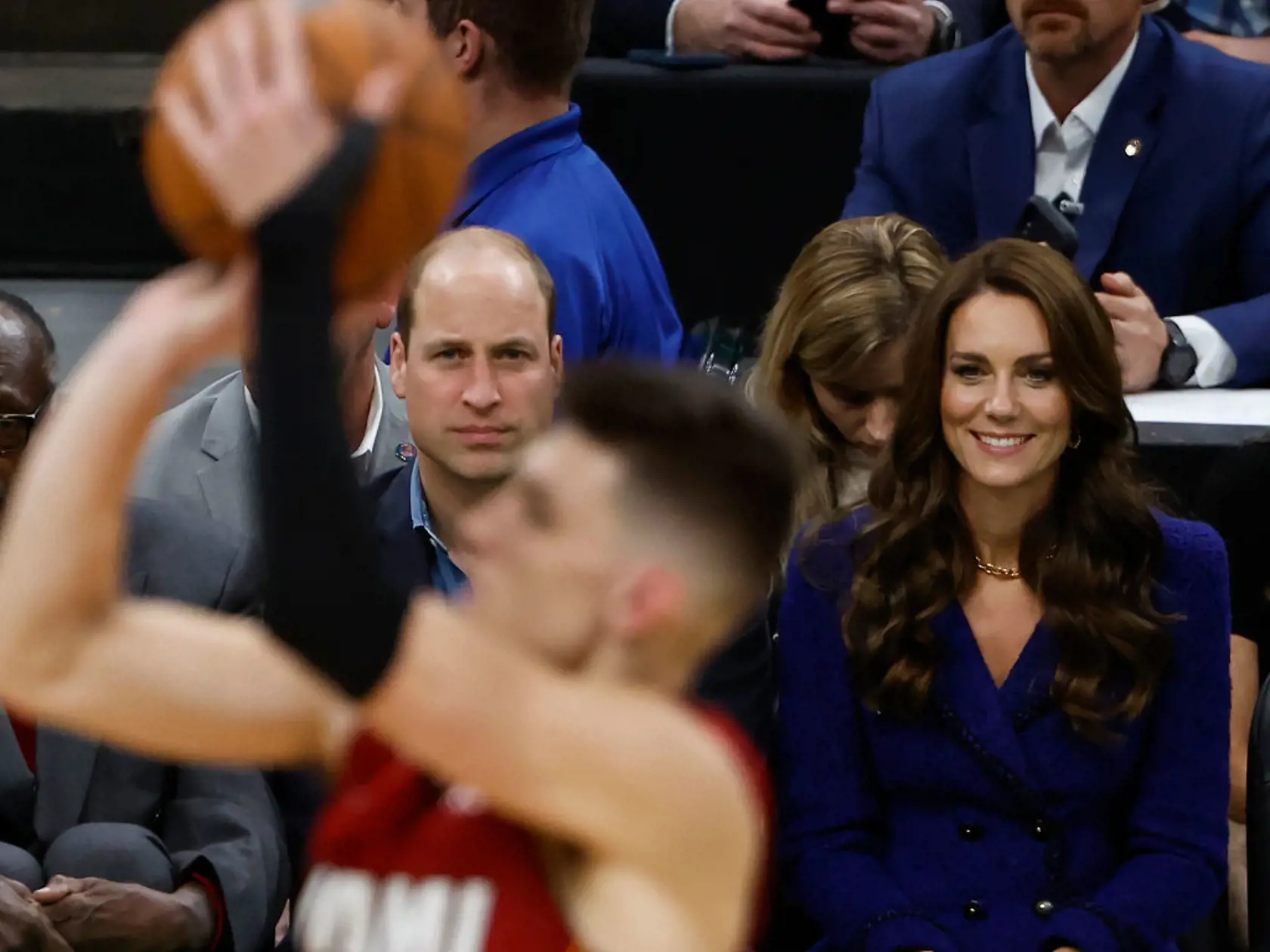 Princ William a princezná Kate si pozreli zápas Boston Celtics proti Miami Heat.