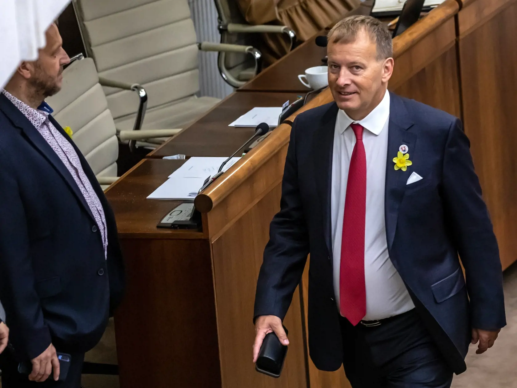 Na snímke je Boris Kollár, predseda parlamentu počas 65. schôdze parlamentu. 