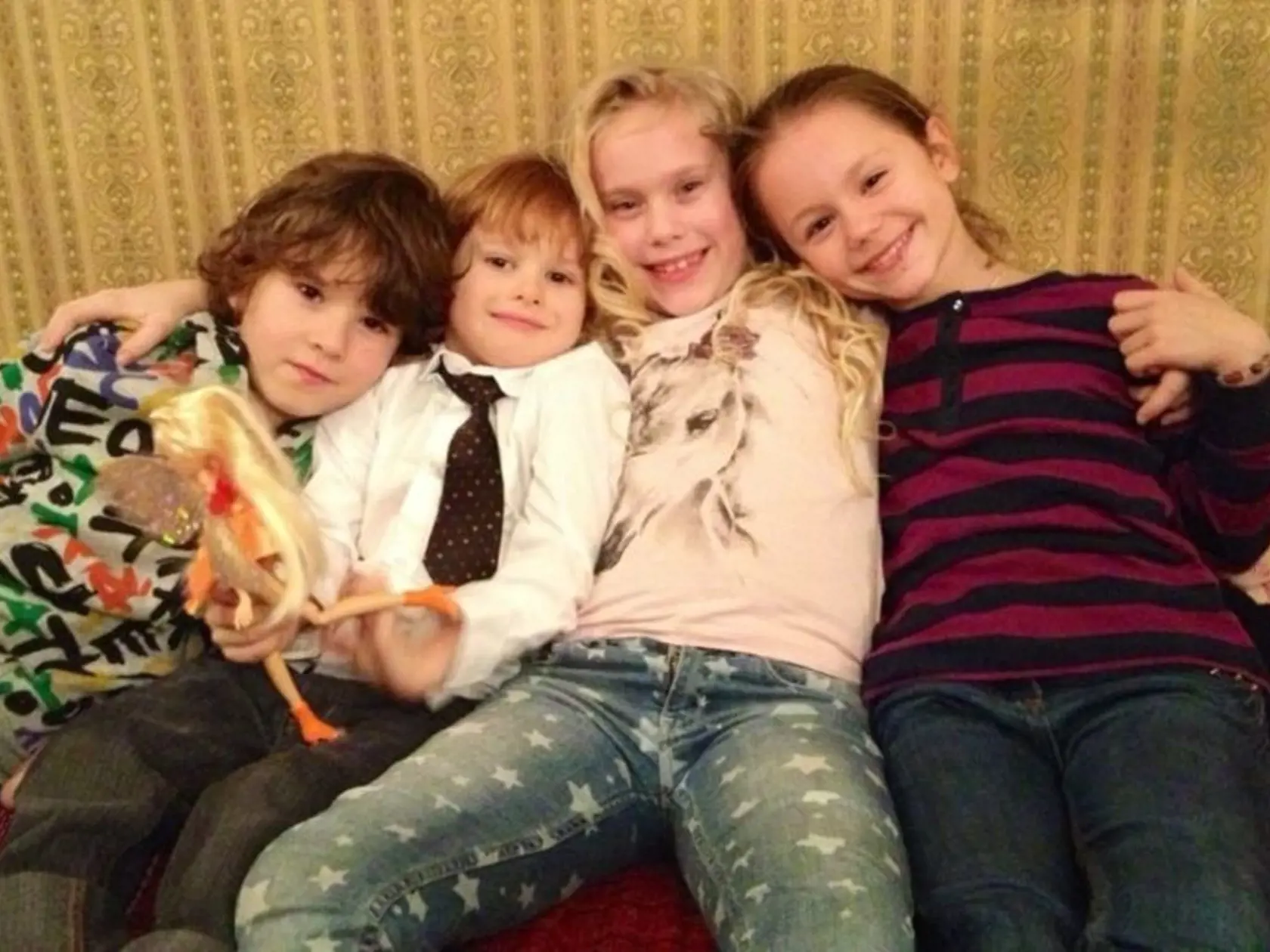 Zľava: Cyrilko, Nikita, Romanka a Lucka.