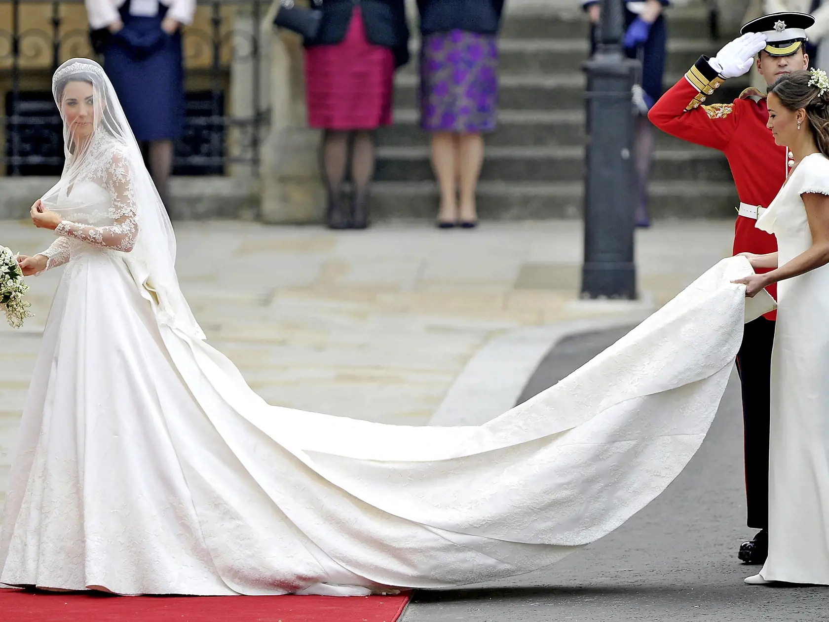 Royal Wedding - Wedding Guests And Party Make Their Way To Westminster Abbey