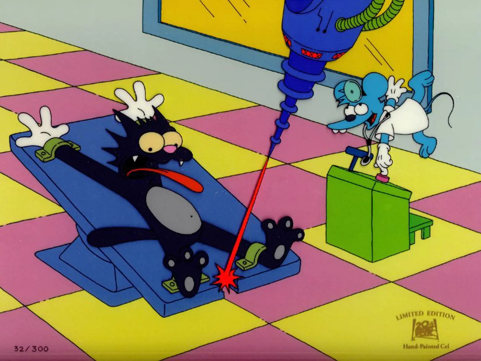 Seriál Itchy a Scratchy je neodmysliteľnou súčasťou Simpsonovcov.