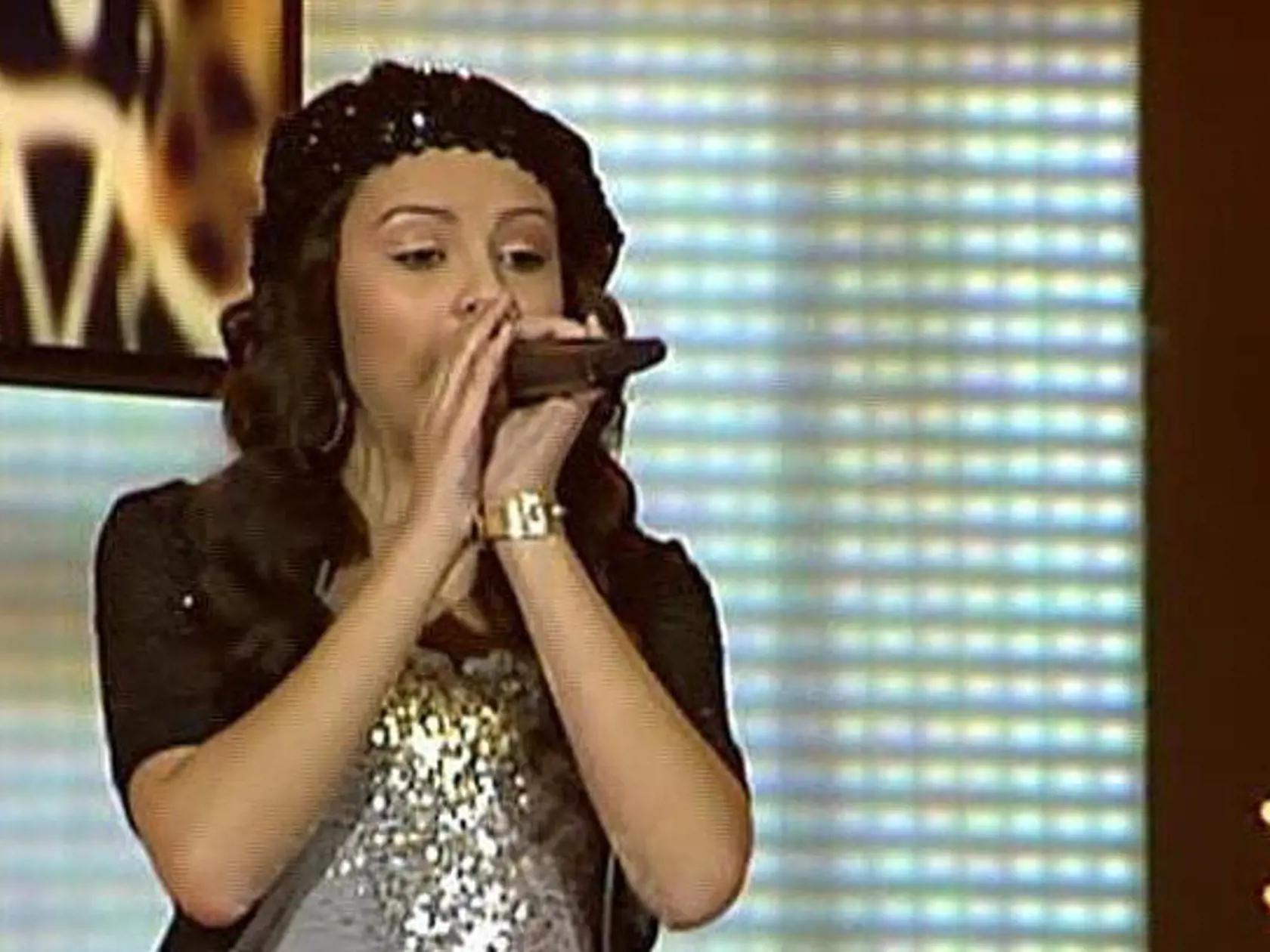Monika Bagárová počas 3. finálového kola Česko Slovenskej SuperStar