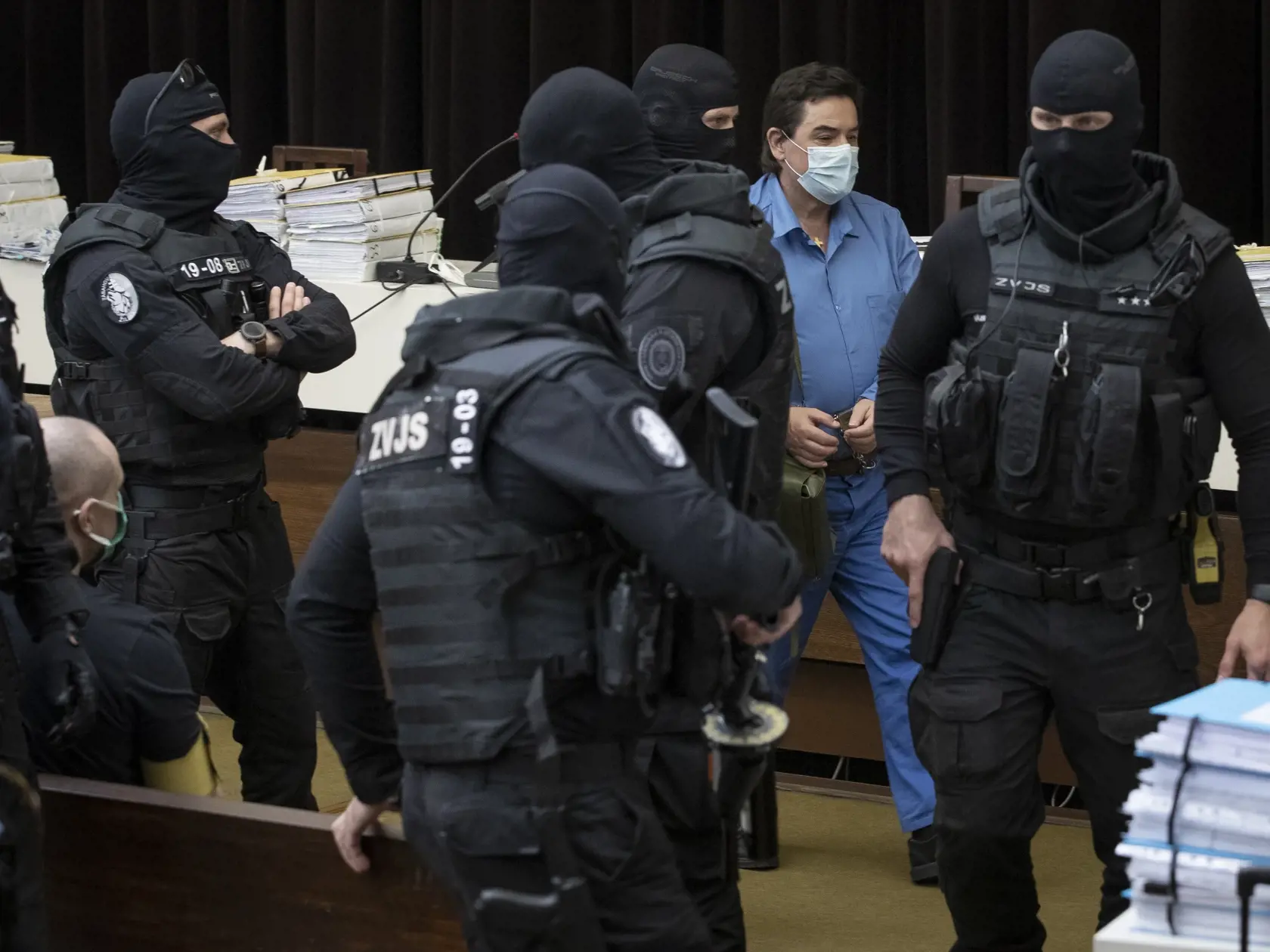 Verejné zasadnutie Najvyššieho súdu SR vo veci odvolania voči rozsudku v prípade vraždy investigatívneho novinára Jána Kuciaka a jeho snúbenice Martiny Kušnírovej. Na snímke je obžalovaný Marián Kočner.