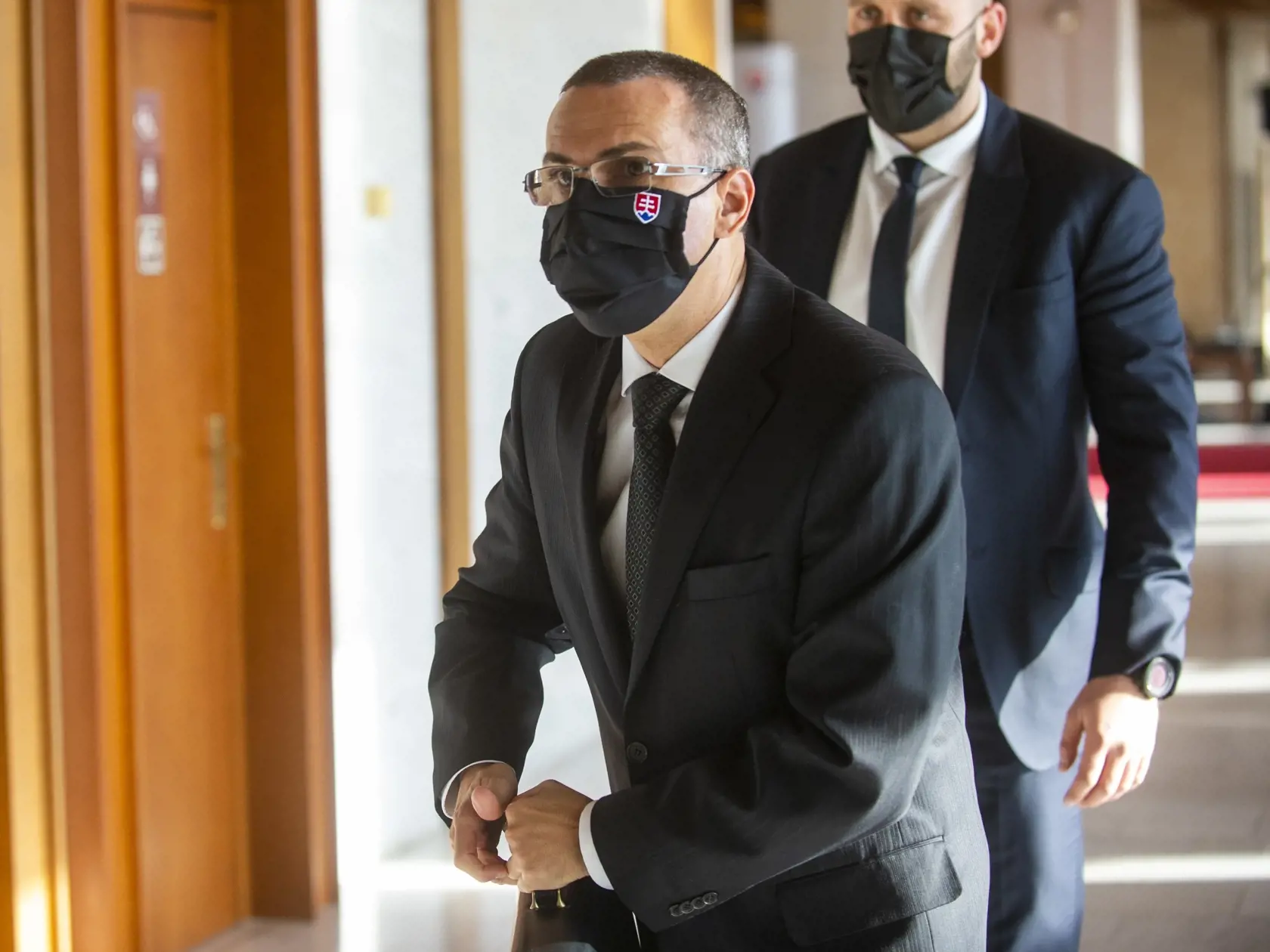 Na snímke generálny prokurátor SR Maroš Žilinka pred začatím rokovania Výboru NR SR pre obranu a bezpečnosti, ktorý zasadá k okolnostiam zranenia a úmrtia bývalého policajného prezidenta Milana Lučanského  7. januára 2020 v Bratislave.