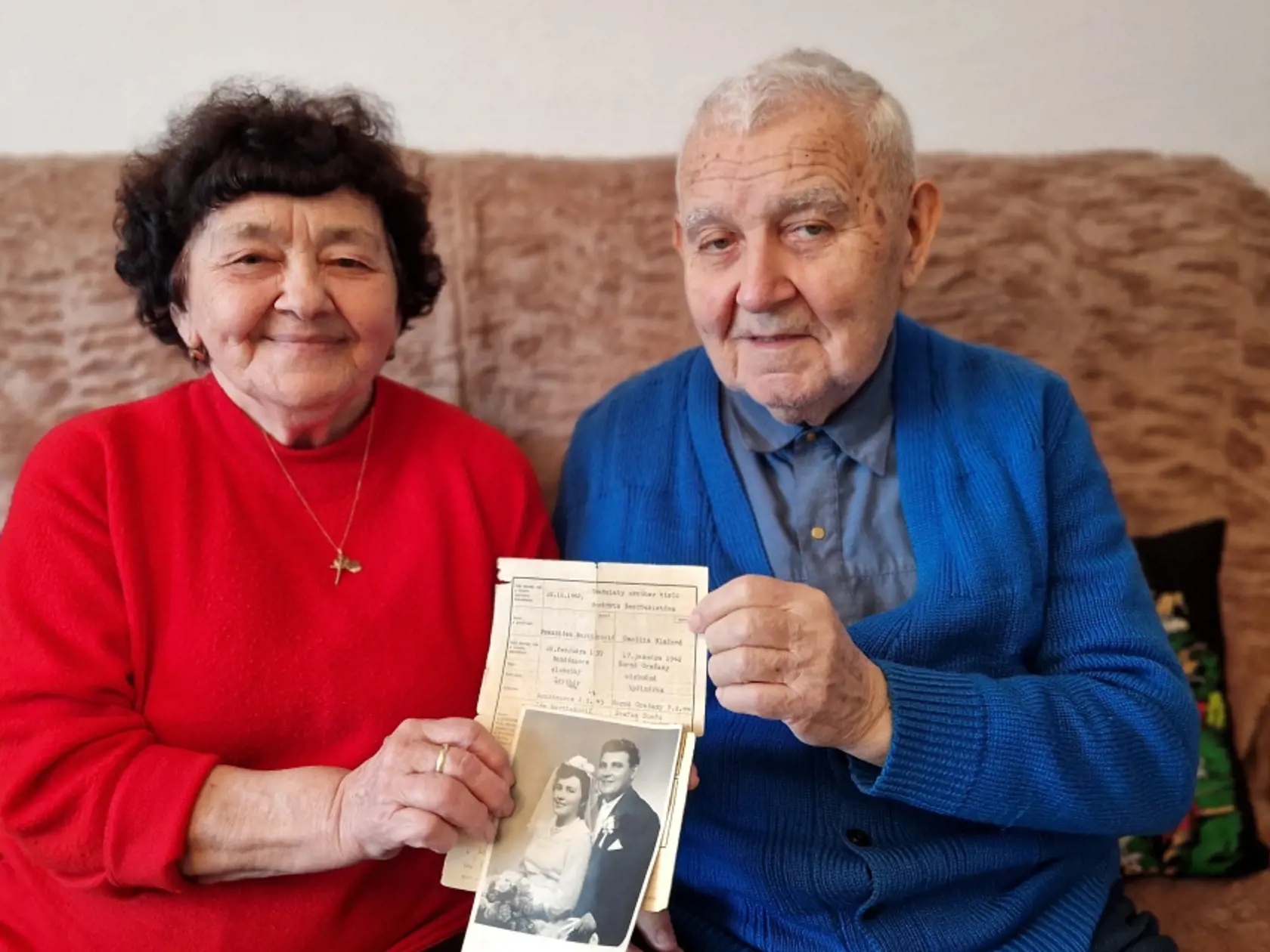Manželia Martinkovičovci: Cecília Martinkovičová a František Martinkovič - 61 rokov manželstva