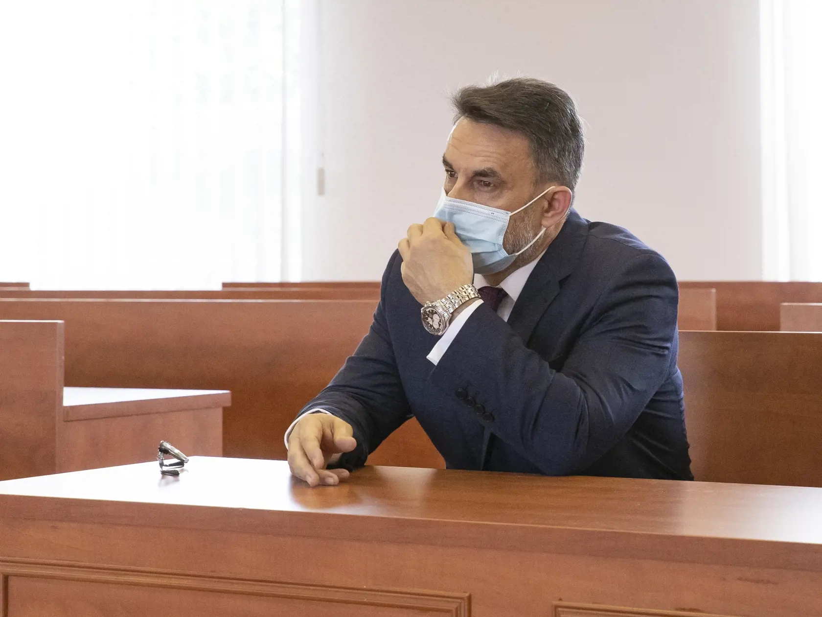 Súdne pojednávanie s bývalým špeciálnym prokurátorom Dušanom Kováčikom a Špecializovanom trestnom súde v Pezinku. Na snímke je bývalý generálny prokurátor Jaromír Čižnár, ktorý bbol predvolaný ako svedok.