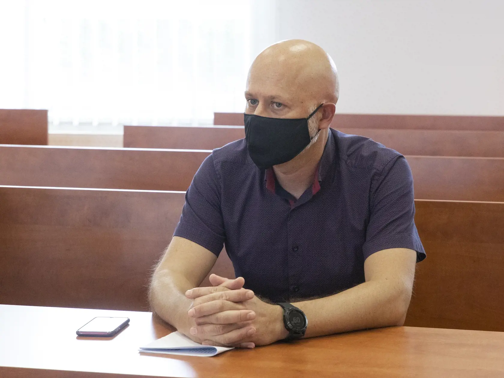 Súdne pojednávanie s bývalým špeciálnym prokurátorom Dušanom Kováčikom a Špecializovanom trestnom súde v Pezinku. Na snímke je prokurátor Vladimír Kuruc, ktorý bol predvolaný ako svedok.