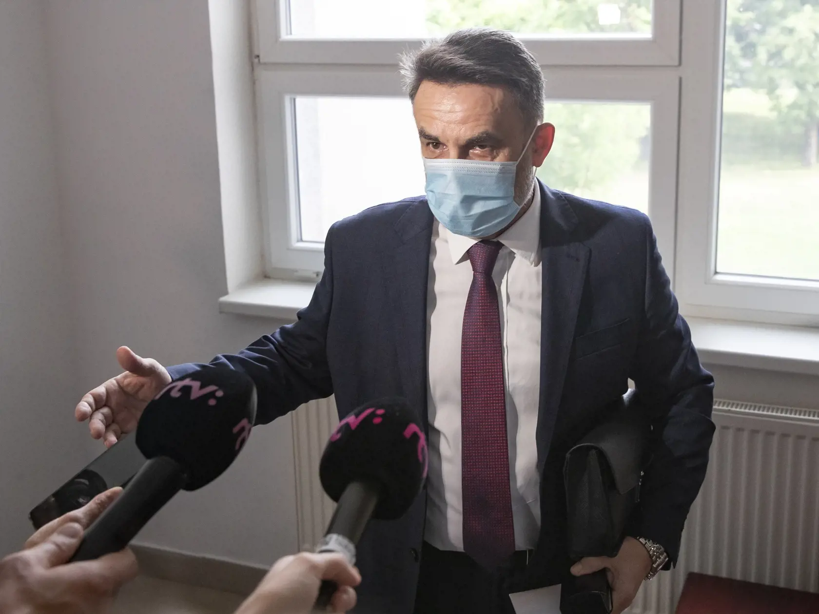 Súdne pojednávanie s bývalým špeciálnym prokurátorom Dušanom Kováčikom a Špecializovanom trestnom súde v Pezinku. Na snímke je bývalý generálny prokurátor Jaromír Čižnár, ktorý bbol predvolaný ako svedok.