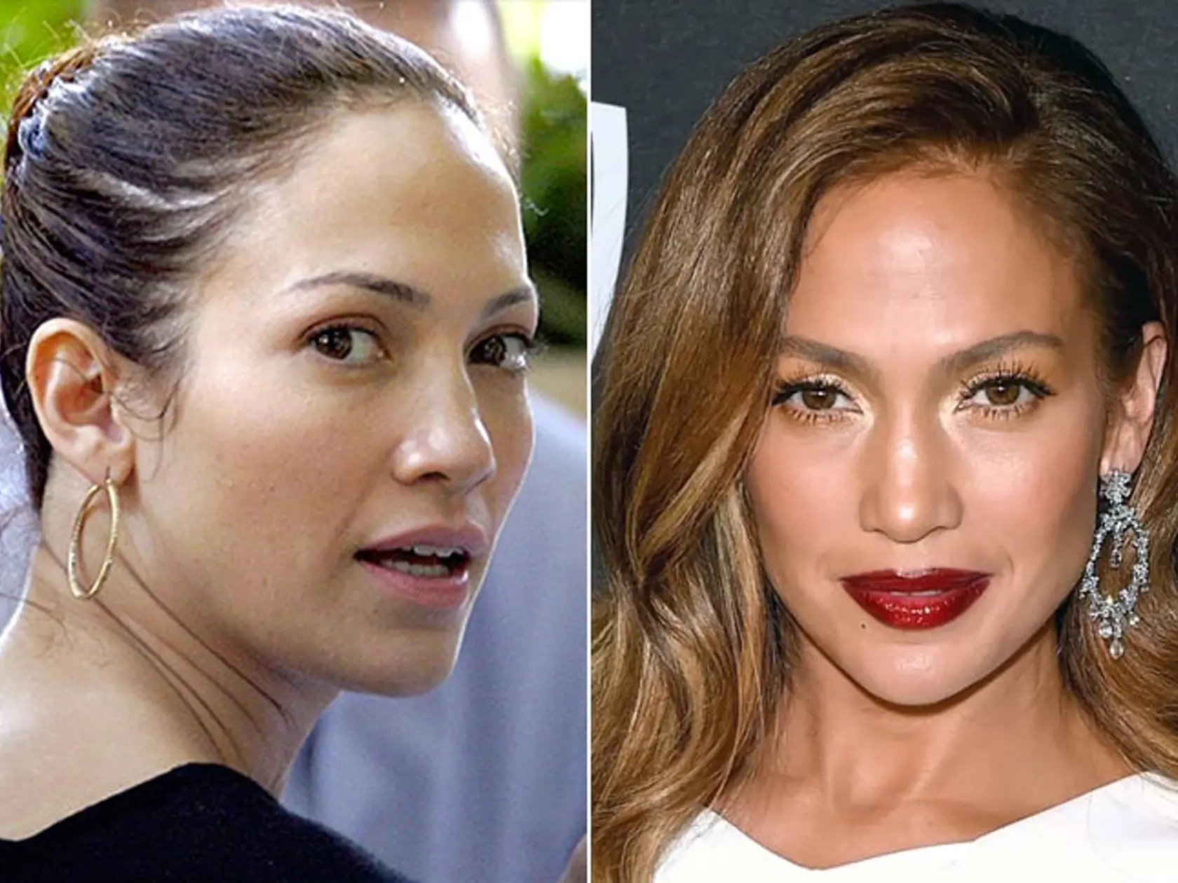 J.Lo pre svoj vzhľad robí naozaj veľa; športuje, nedovolí si zjesť hocičo, stará sa každý deň o pleť aj o telo. Bez mejkapu pôsobí snáď ešte mladšie než s ním, po vráskach ani stopy!