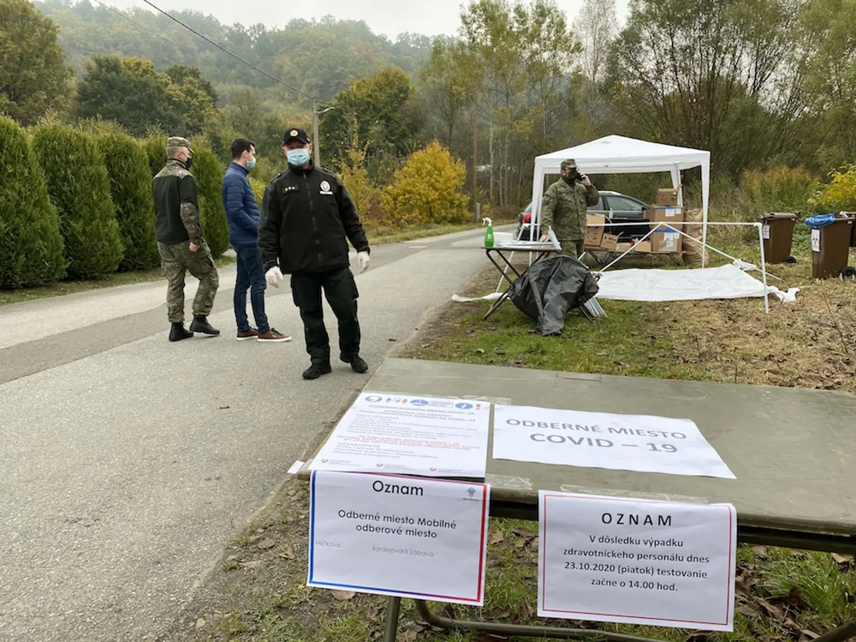 V časti Bardejova - Bardejovskej Zábave sa testovať začalo až po 14-tej hodine.