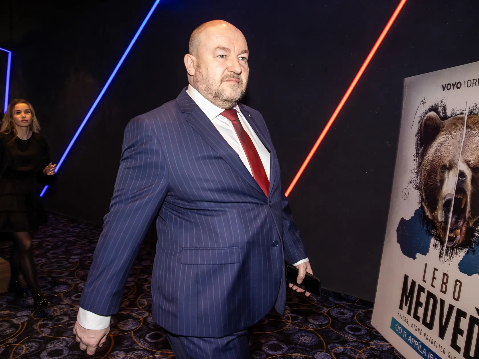 Na snímke minister cestovného ruchu a športu Rudolf Huliak na predstavení Slovenského dokumentárneho seriálu Lebo medveď.