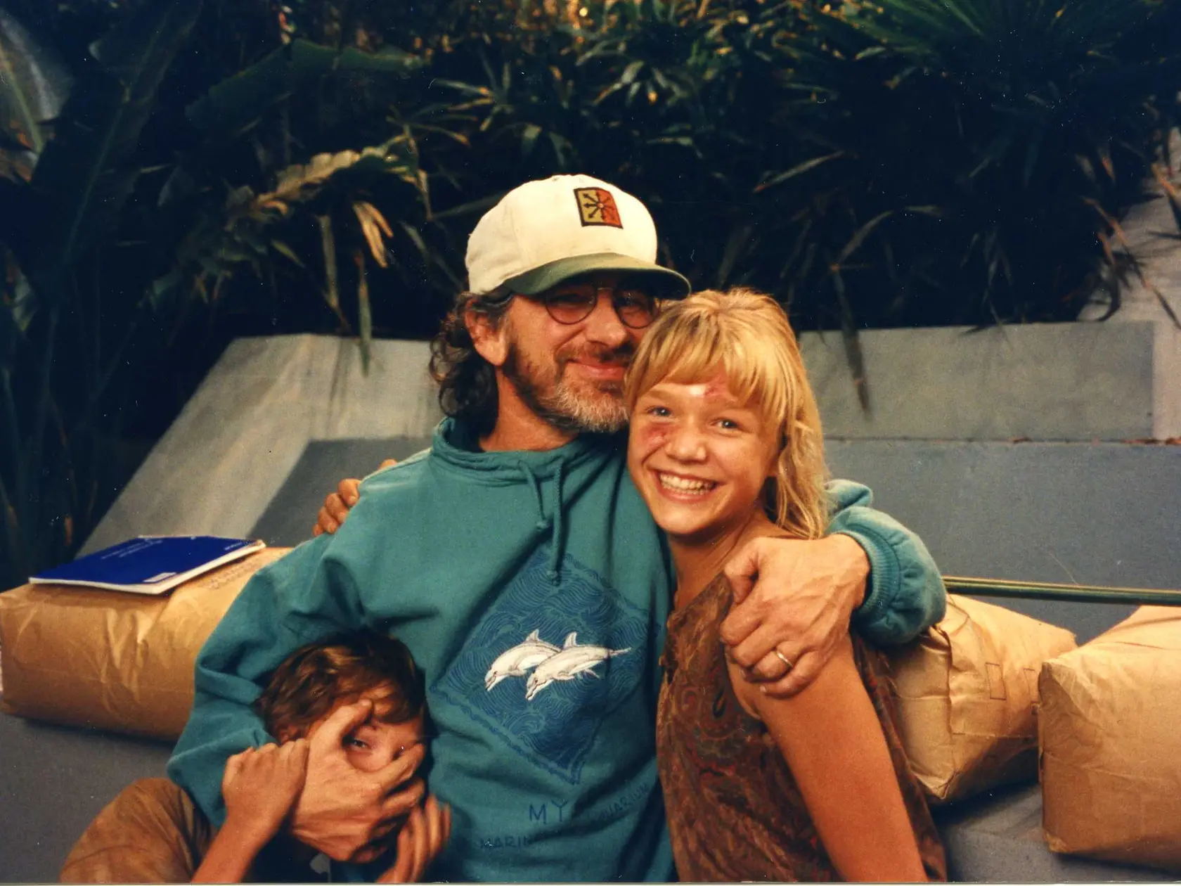 Steven Spielberg, Ariana Richards, Joseph Mazzello, Jurský Park