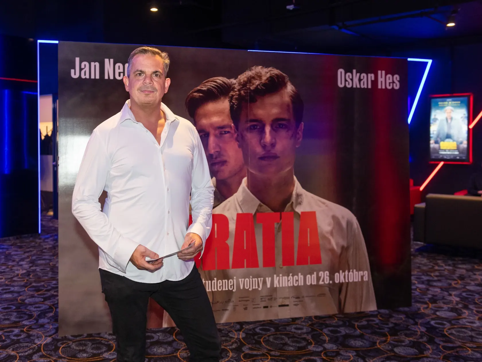 Dano Dangl na novinárskej premiére filmu Bratia.