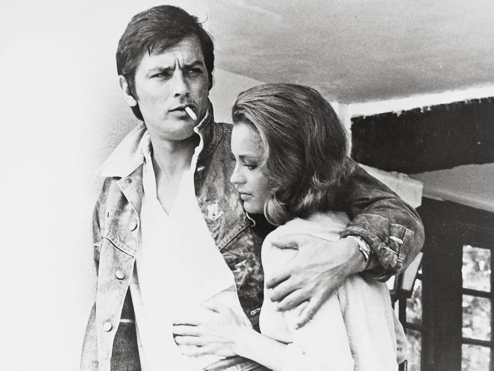 Romy Schneider a Alain Delon.