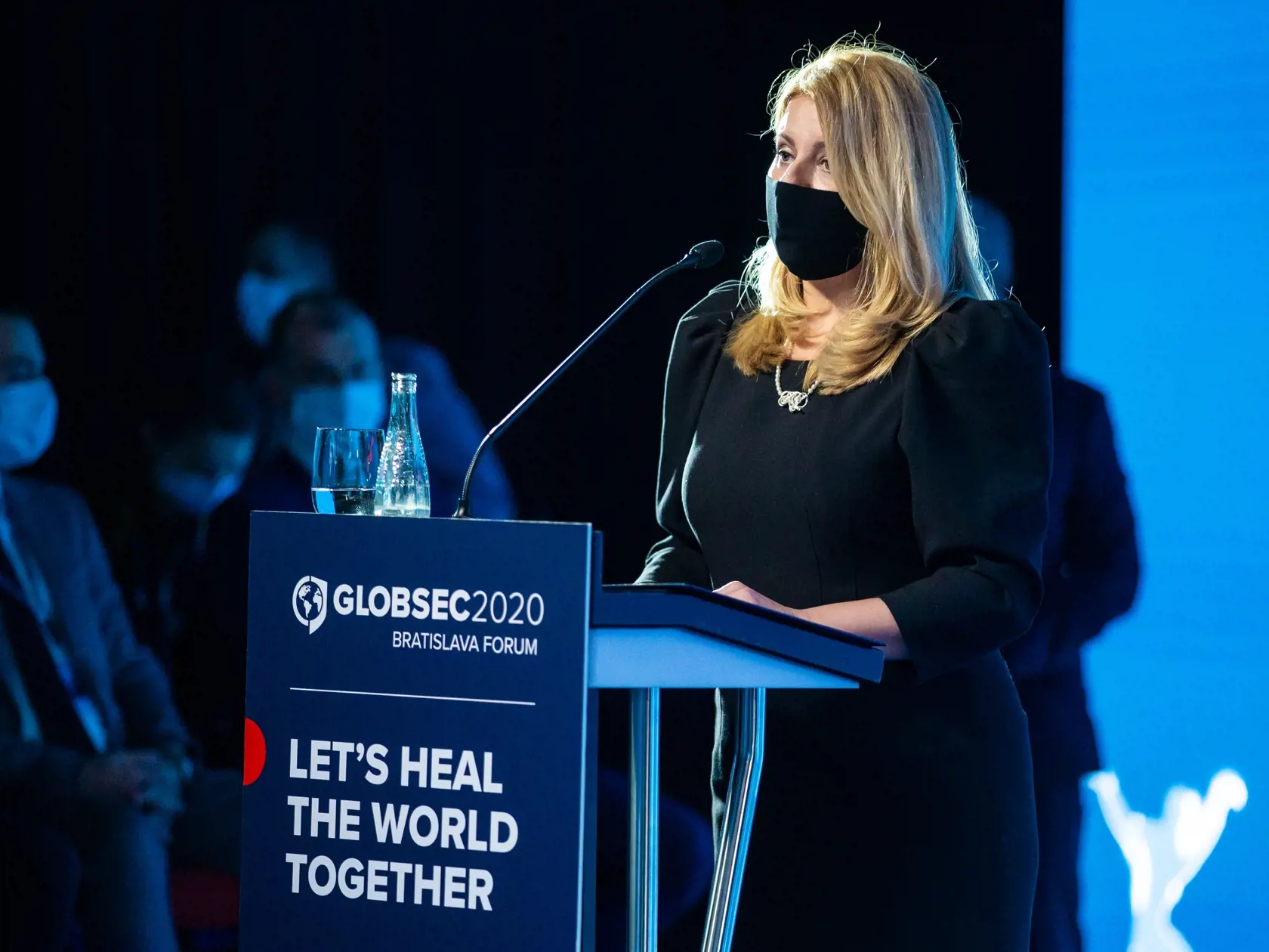 Bezpečnostná konferencia "GLOBSEC 2020" v Bratislave. Na snímke Zuzana Čaputová.