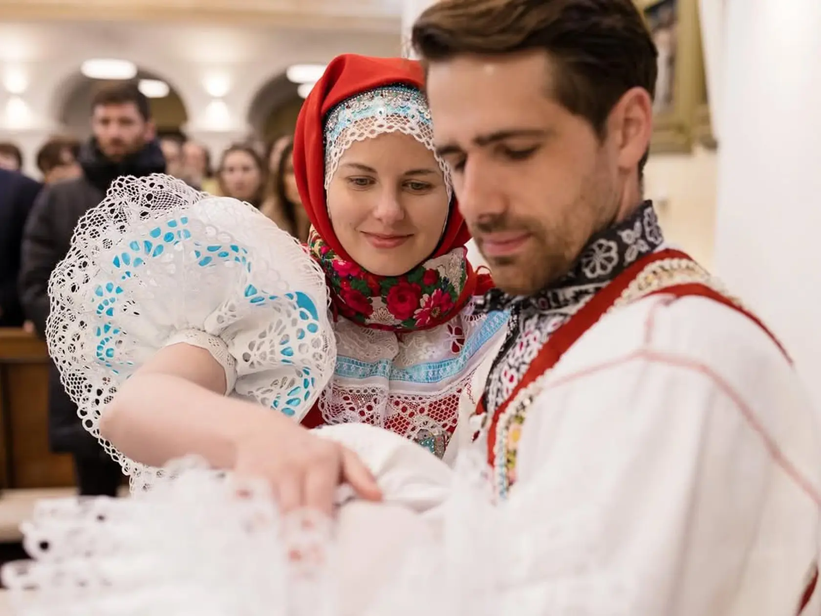 Filip Šebesta krstil dcérku Amálku.