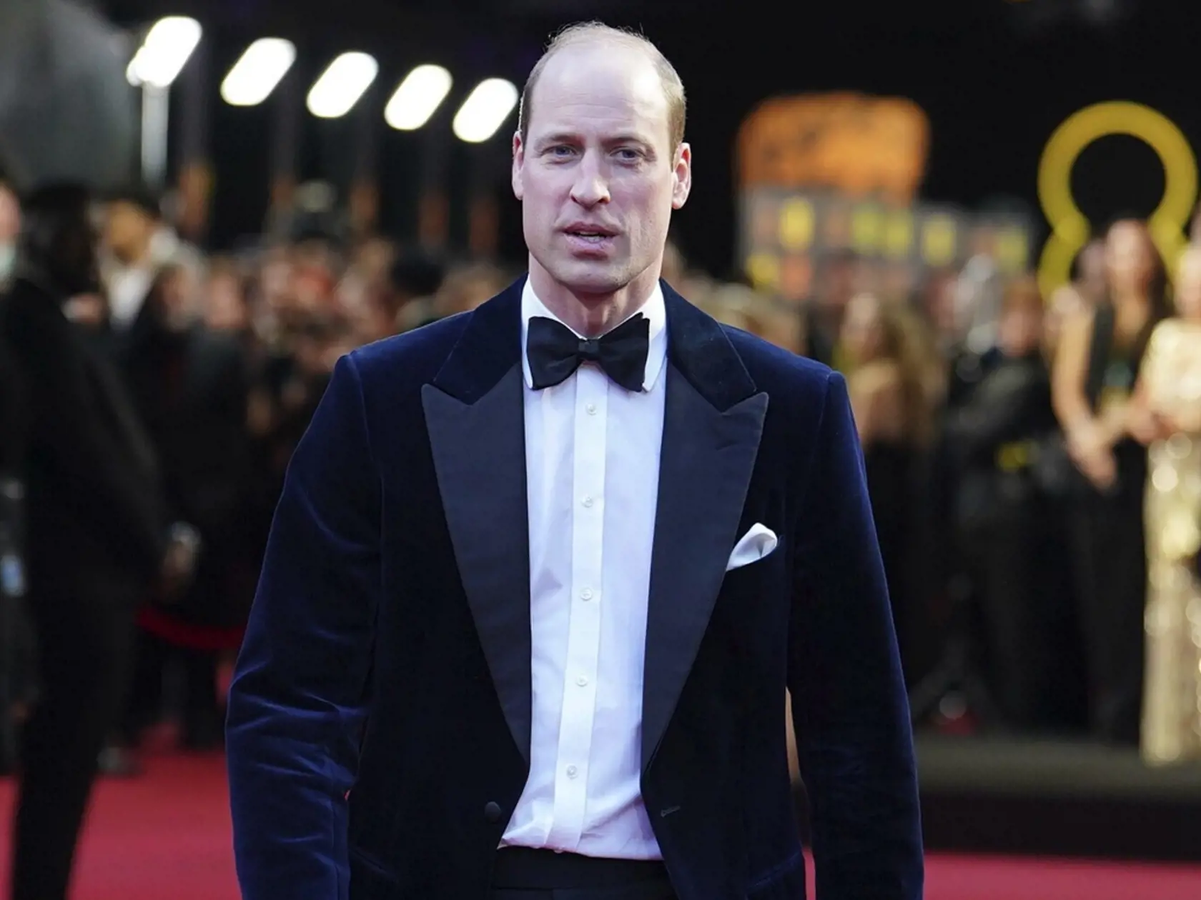 Princ William prichádza na 77. ročník udeľovania cien BAFTA.