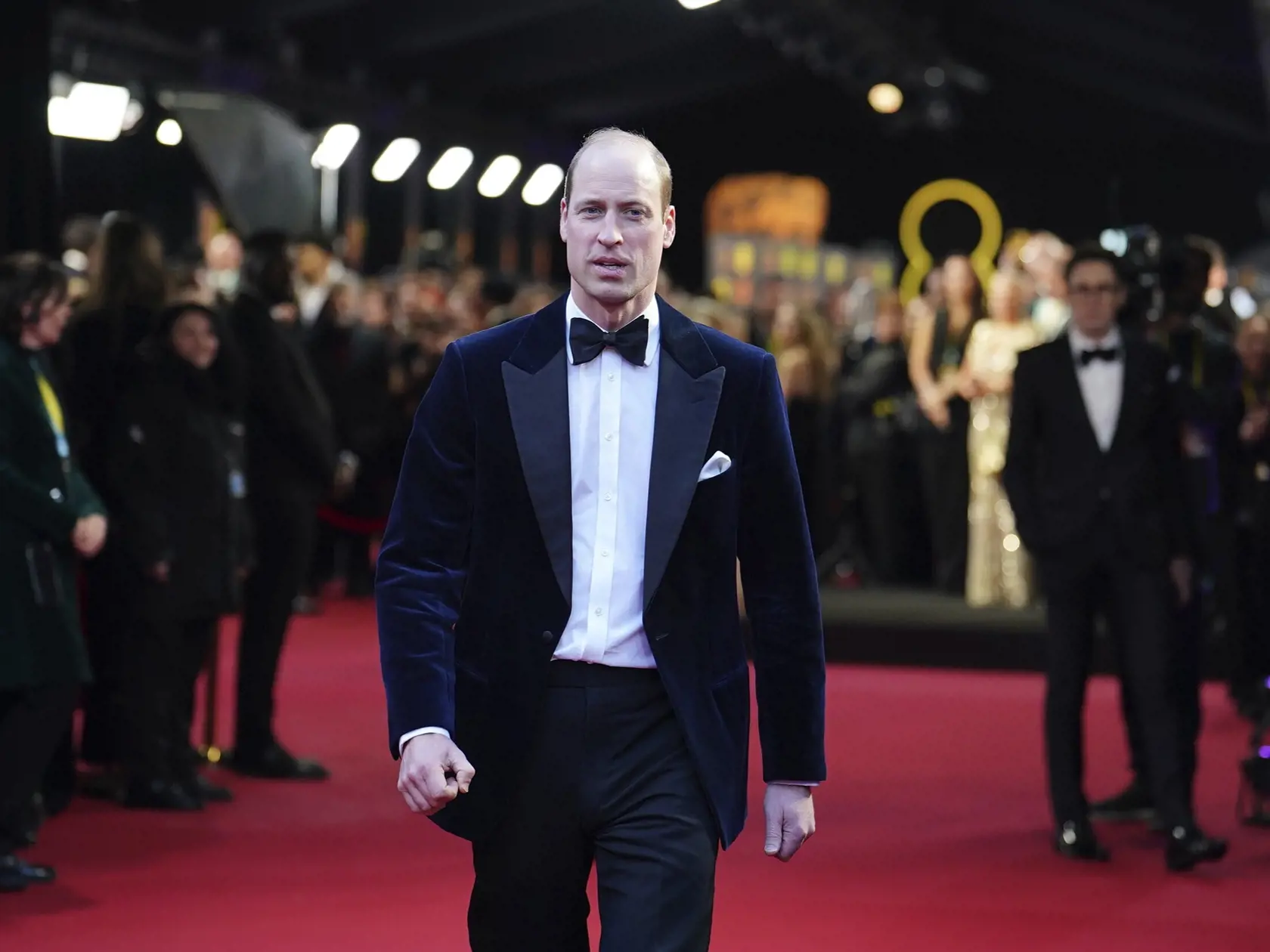WA 49 Londýn - Britský princ William, prezident Britskej akadémie filmových a televíznych umení (BAFTA), prichádza na slávnostné odovzdávanie 77. ročníka cien BAFTA v Londýne v nedeľu 18. februára 2024. Udeľovanie cien BAFTA sa uskutočnilo v londýnskej Royal Festival Hall. Moderátorom slávnostného večera bol škótsky herec David Tennant. FOTO TASR/AP

Britain's Prince William, president of BAFTA, arrives for the 77th British Academy Film Awards, BAFTA, in London, Sunday, Feb. 18, 2024. (Jordan Pe