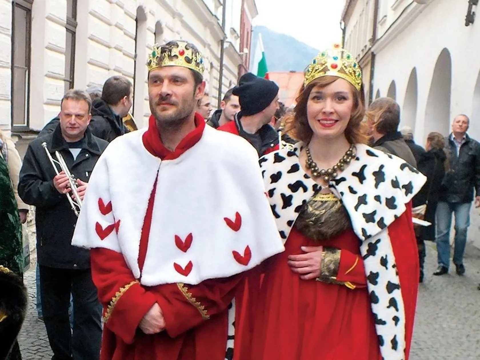 Milo Kráľ a Erika Havasiová ako kráľovský
pár