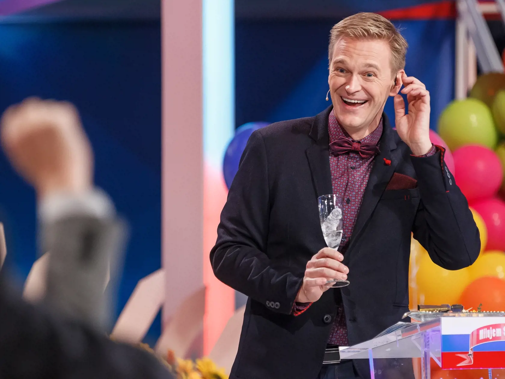 Natacanie Silvestrovskeho specialu programu Milujem Slovensko v studiach RTVS v Bratislave