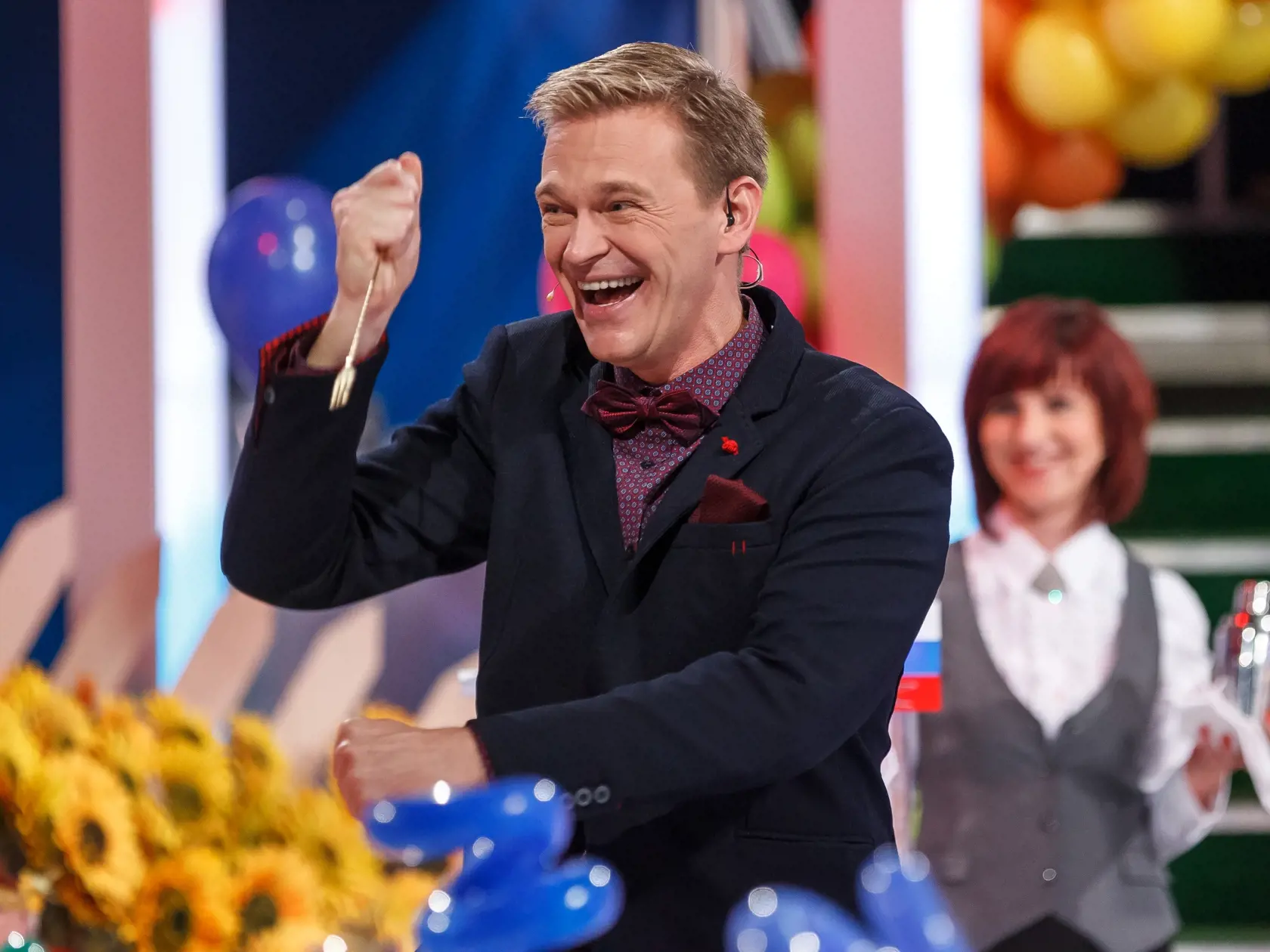 Natacanie Silvestrovskeho specialu programu Milujem Slovensko v studiach RTVS v Bratislave