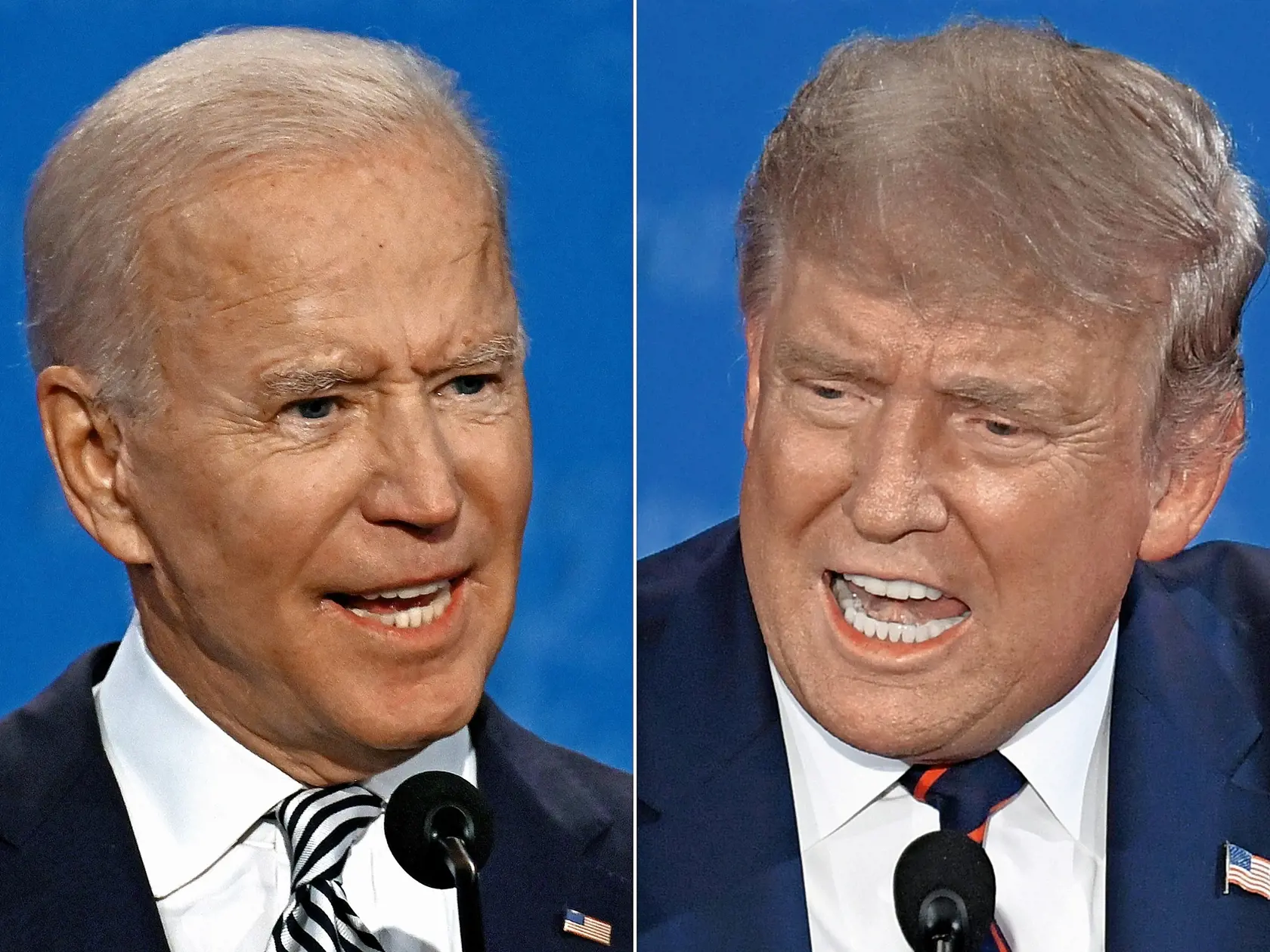 BIDEN VERZUS TRUMP Už pred prevozom do nemocnice súčasný prezident v preferenciách zaostával za demokratickým kandidátom.