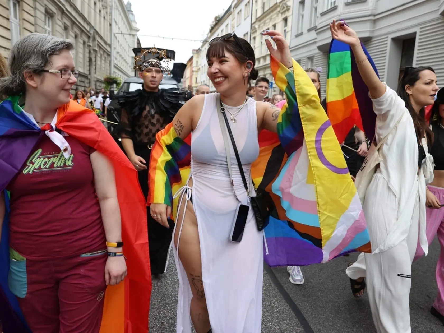 Účastníci bratislavského Pridu 2024 vyrazili na dúhový pochod mestom.