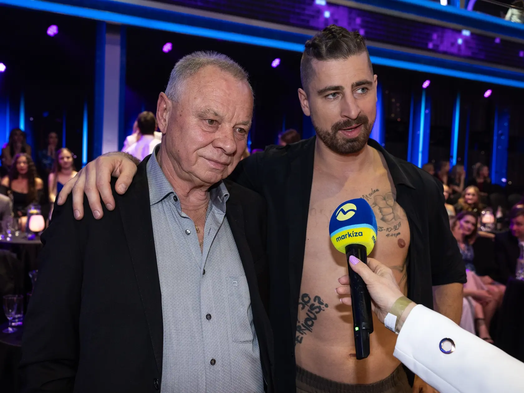 Peter Sagan a jeho otec Ľubomír Sagan počas siedmeho kola Let's dance 2025.