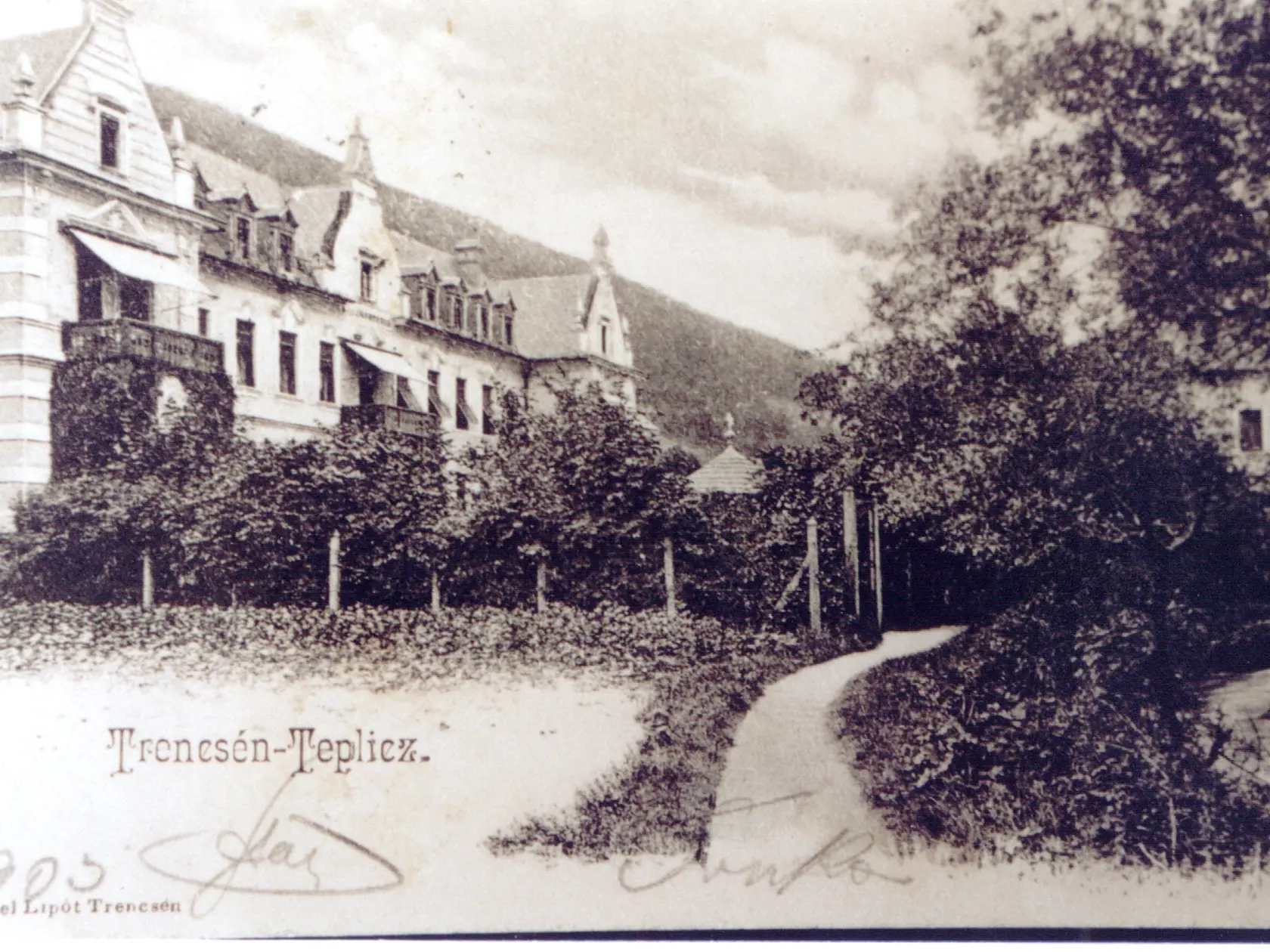 Trenčianske Teplice v roku 1905.