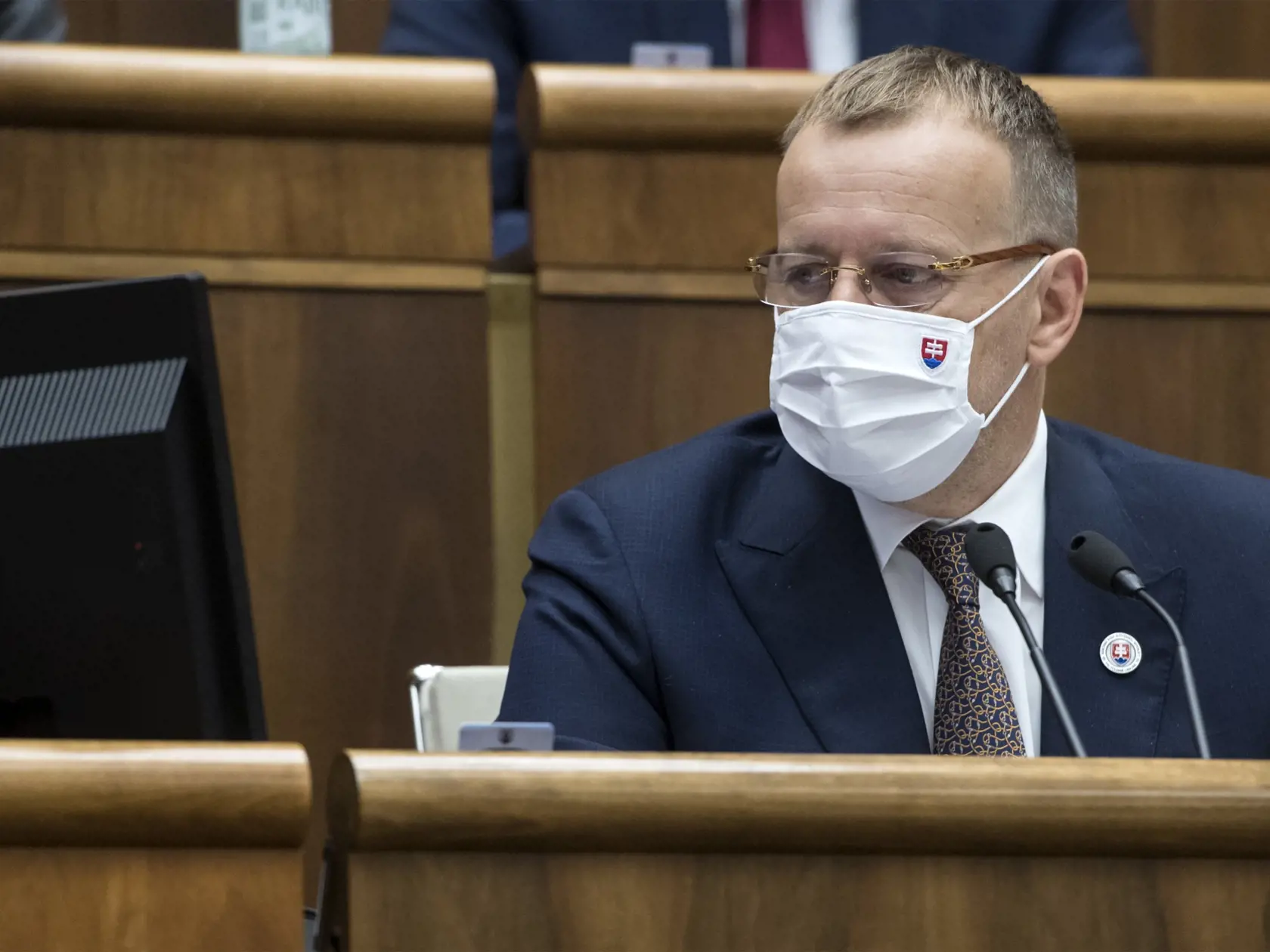 Na snímke predseda NRSR Boris Kollár (Sme rodina) počas 16. schôdze NR SR 22. októbra 2020 v Bratislave. FOTO TASR - Martin Baumann