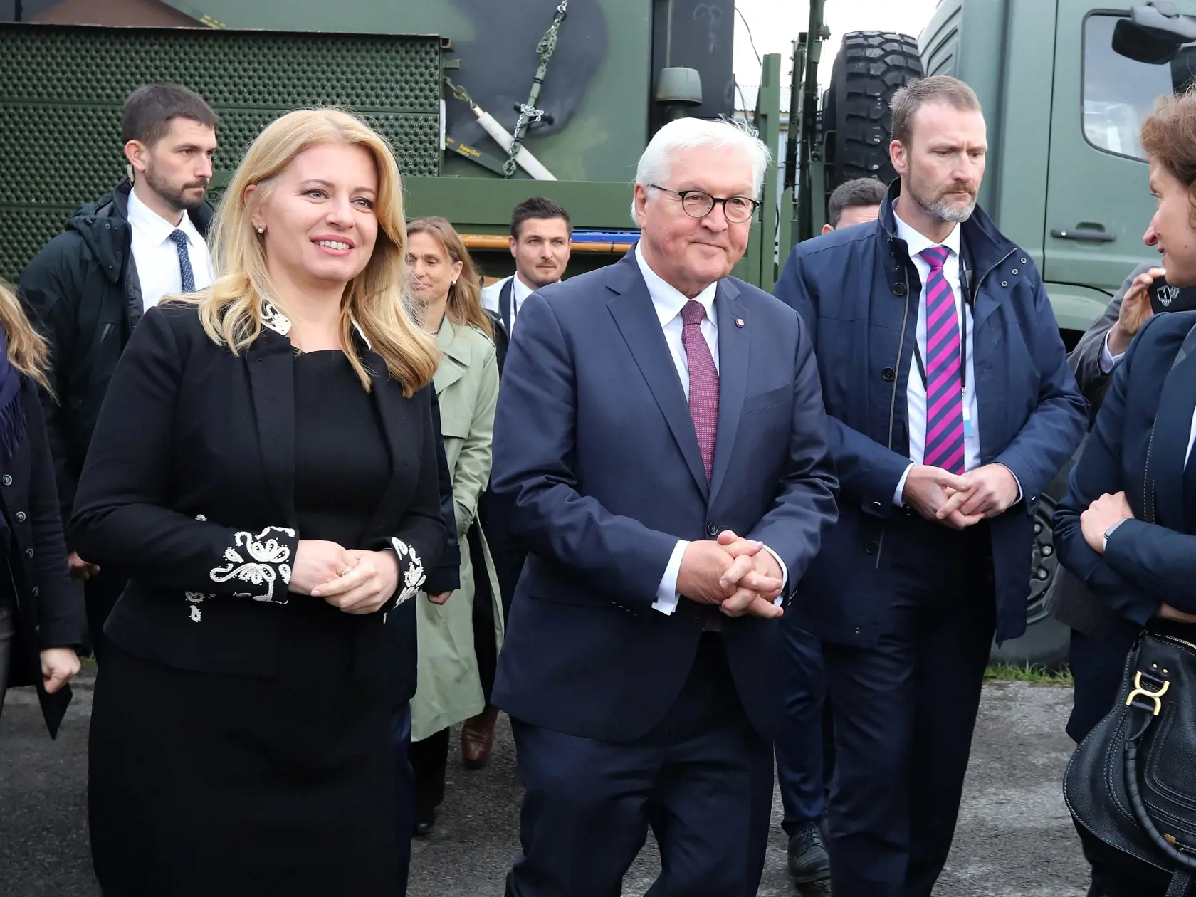 Prezidentka SR Zuzana Čaputová spolu nemeckým prezidentom Frank-Walter Steinmeierom