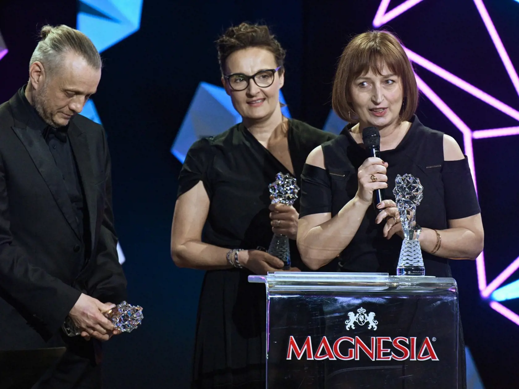 Jubilejný 30. ročník udeľovania českých filmových ocenení Český lev: Lucie Sunková, režisérka, výtvarníčka, Alena Vandasová, producentka, Martin Vandas, producent