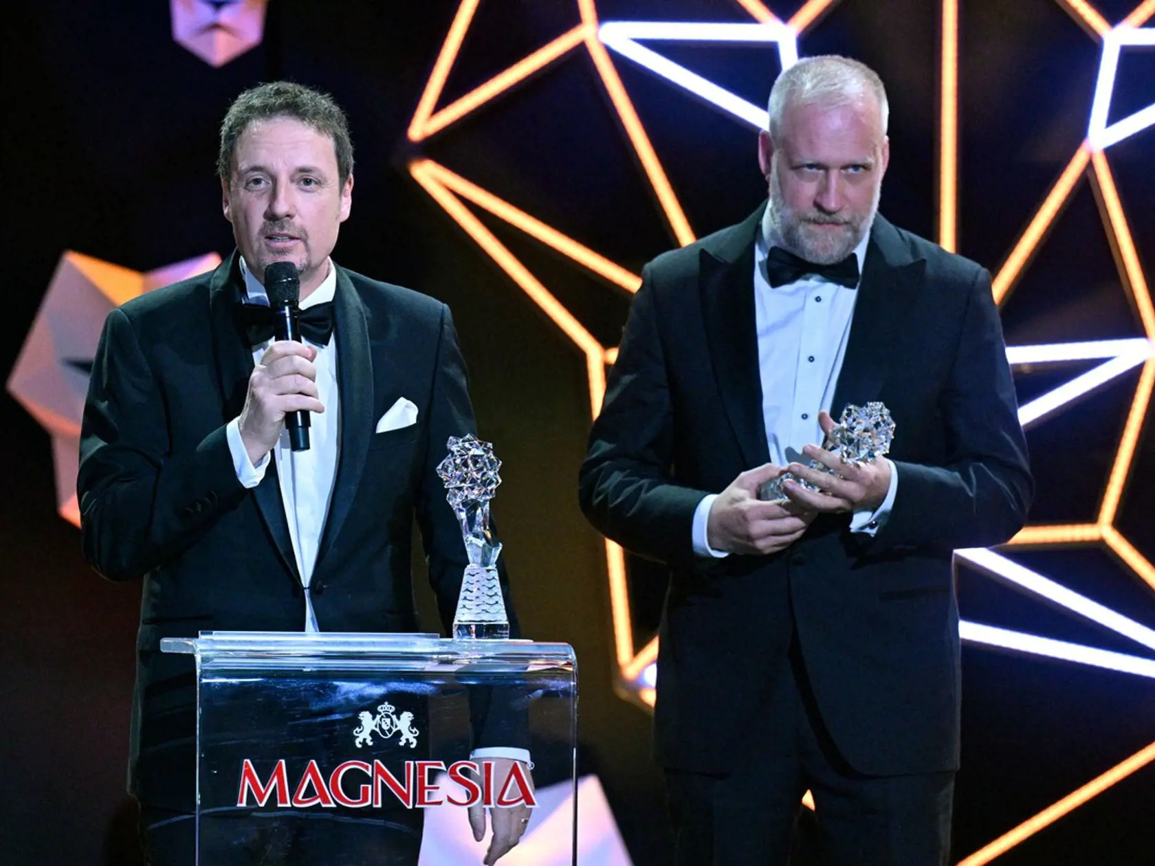 Jubilejný 30. ročník udeľovania českých filmových ocenení Český lev: Michal Reitler, producent, Peter Bebjak, režisér