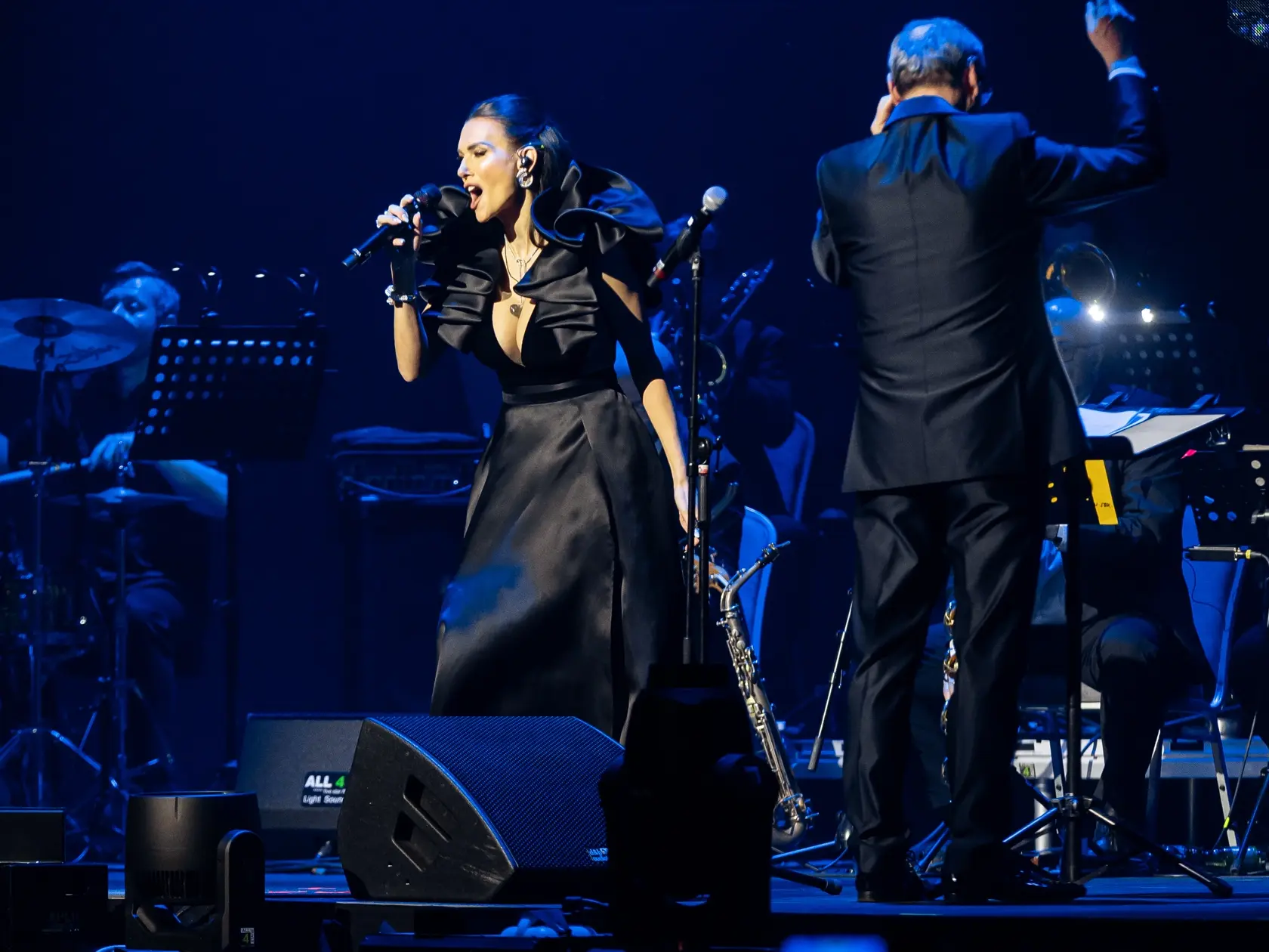 Koncert pod názvom “BOND GIRL ORCHESTRA LIVE SHOW” v Bratislave. Na snímke Martina Schindlerová. 