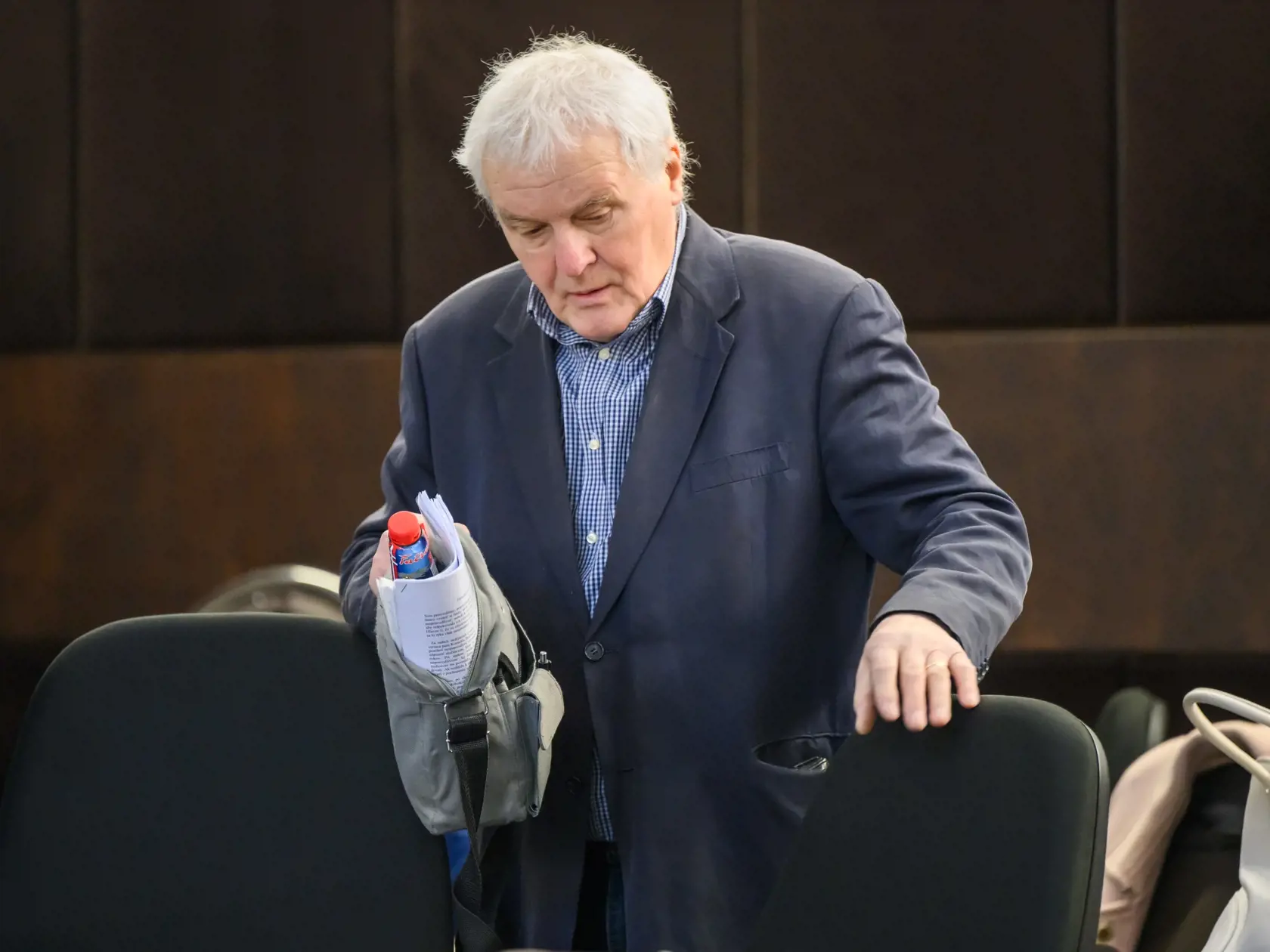 Právoplatne odsúdený František Čerman na verejnom zasadnutie o návrhu na obnovu konania  27. januára 2025.
