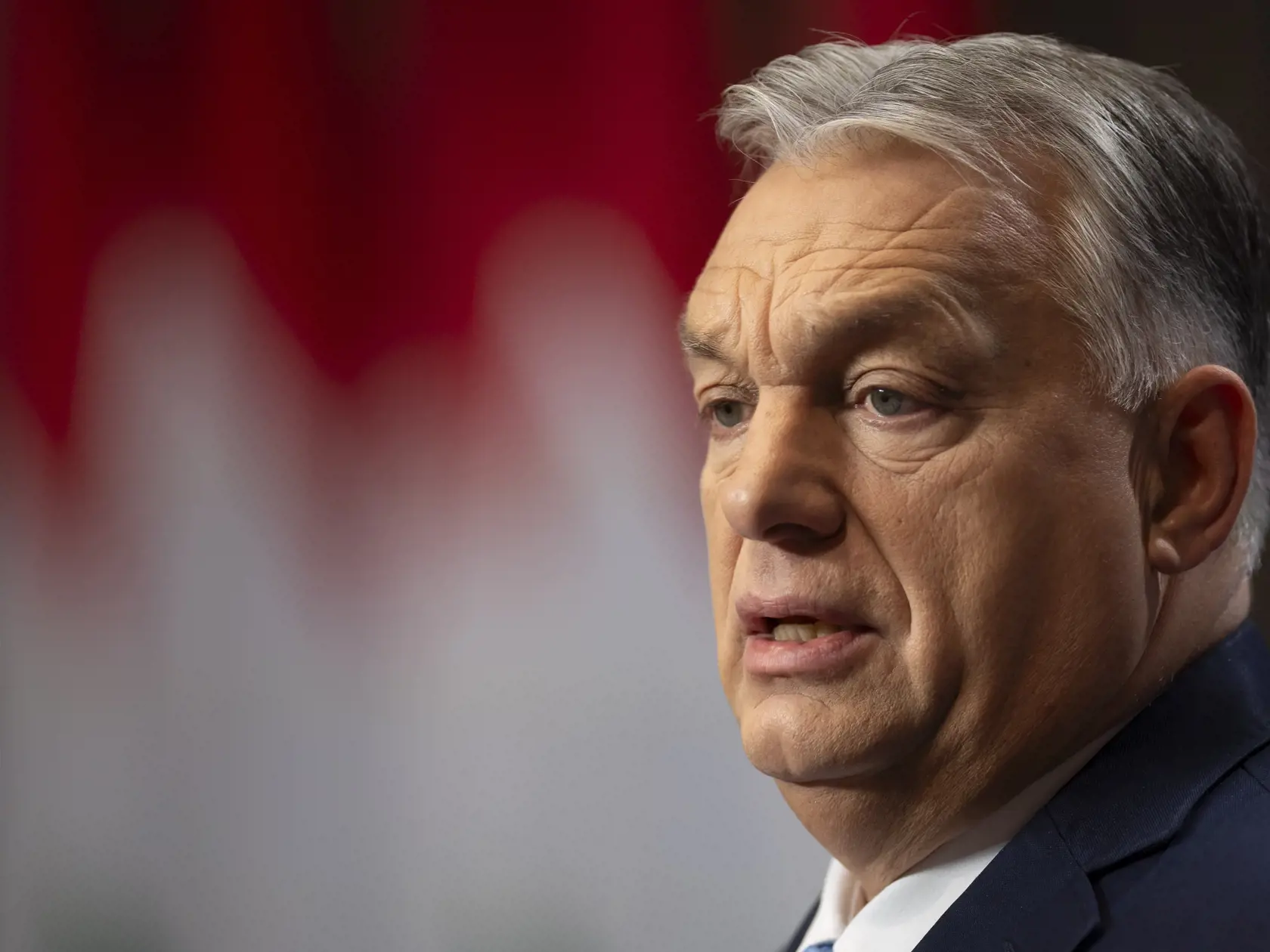 Maďarský premiér Viktor Orbán reční počas jeho koncoročnej tlačovej konferencie v Budapešti 21. decembra 2024. Snahou Budapešti je udržať konflikty s Poľskom na zvládnuteľnej úrovni. Predseda maďarskej vlády Viktor Orbán to podľa servera nepszava.hu povedal v sobotu v súvislosti s udelením azylu bývalému námestníkovi poľského ministra spravodlivosti Marcinovi Romanowskému. 