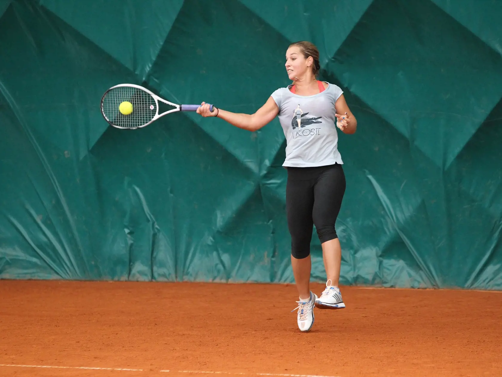 Trening Dominiky Cibulkovej na antuke