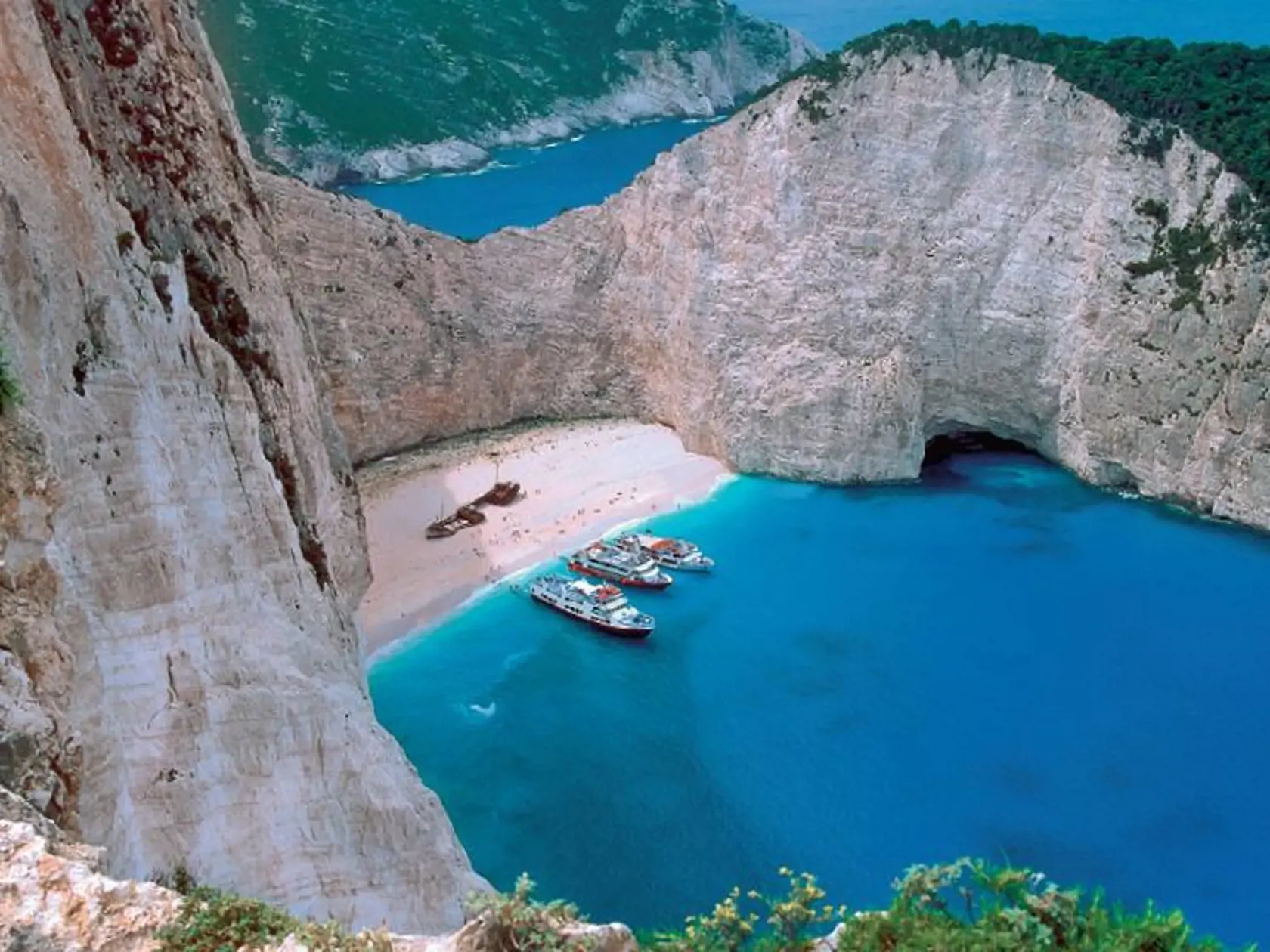 Pláž Navagio, ostrov Zakyntos