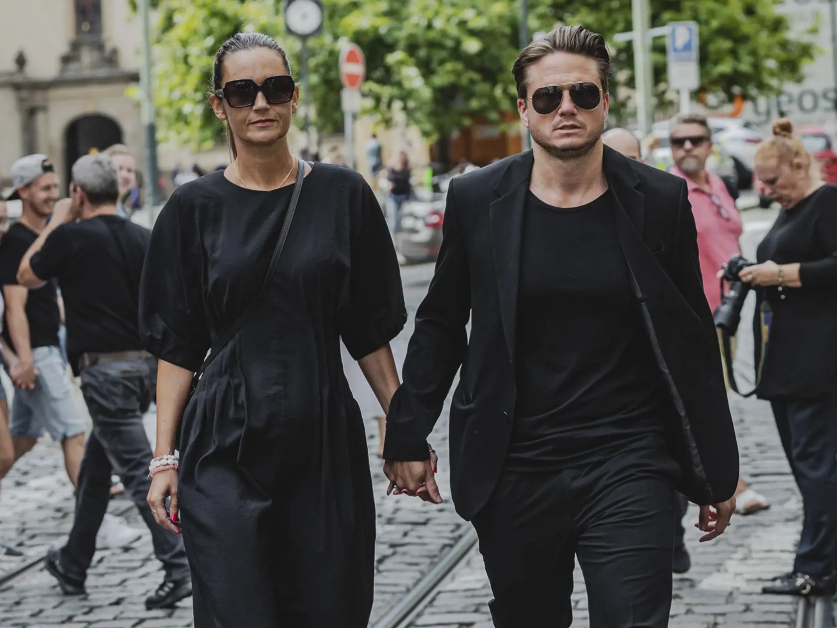 Ondřej Brzobohatý s novou partnerkou Danielou Písařovicovou.