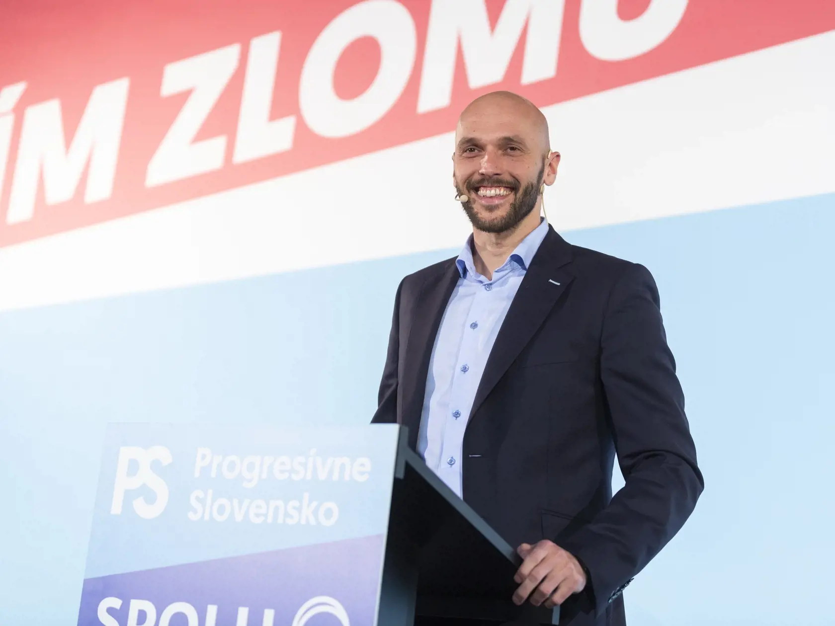 Líder koalície strán Progresívne Slovensko-Spolu Michal Truban.