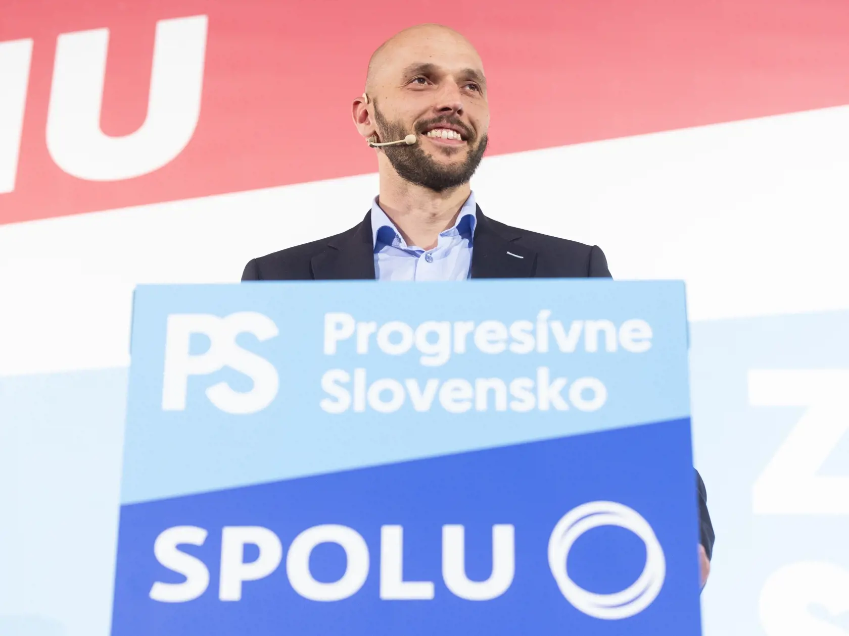 Líder koalície strán Progresívne Slovensko-Spolu Michal Truban.