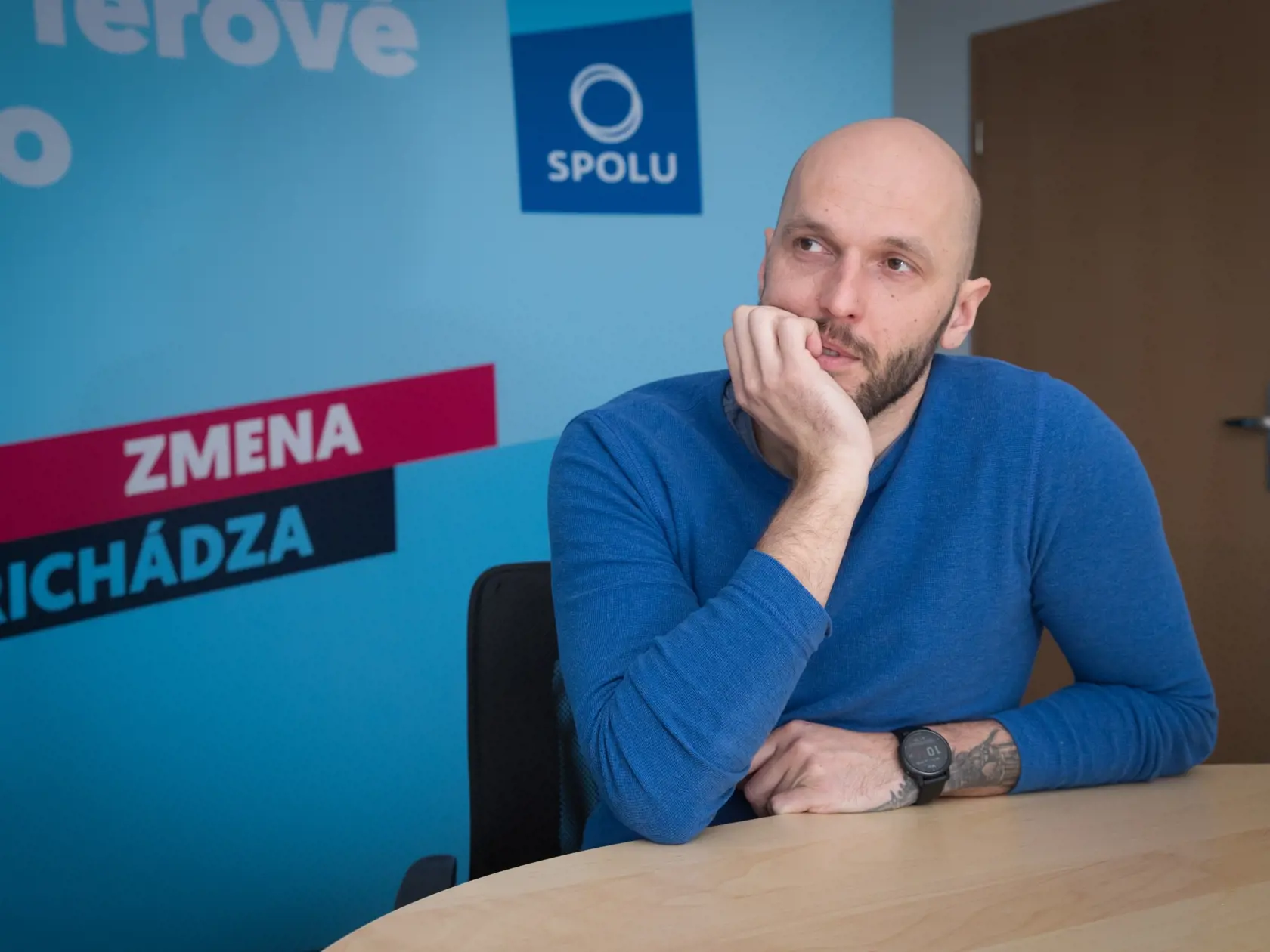 Líder koalície strán Progresívne Slovensko-Spolu Michal Truban.