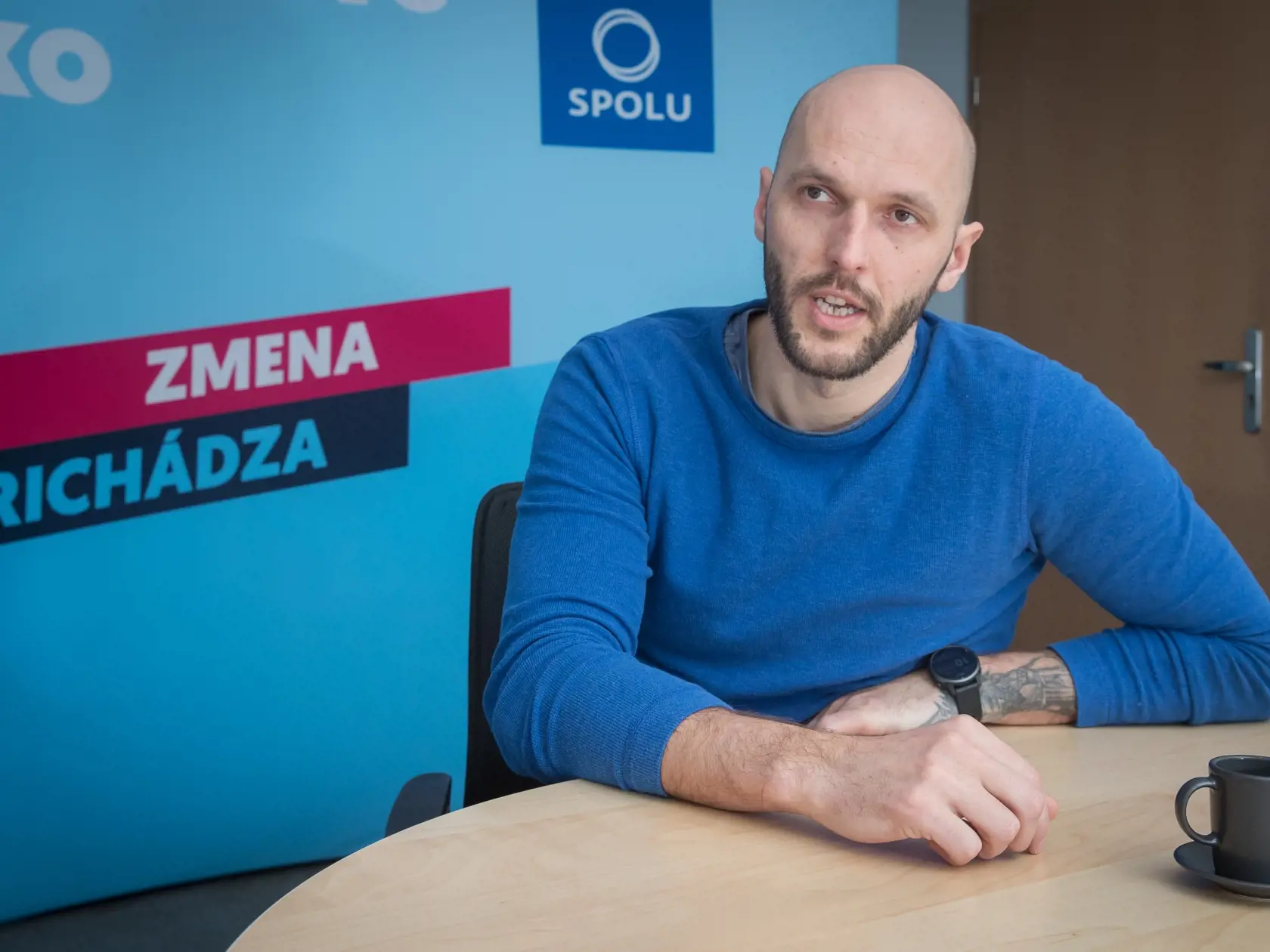 Líder koalície strán Progresívne Slovensko-Spolu Michal Truban.