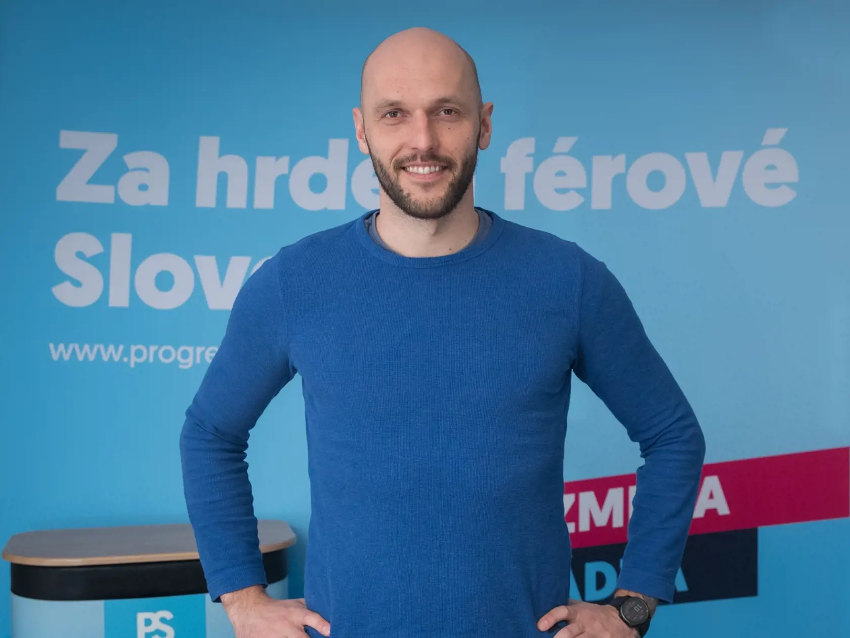 Líder koalície strán Progresívne Slovensko-Spolu Michal Truban.