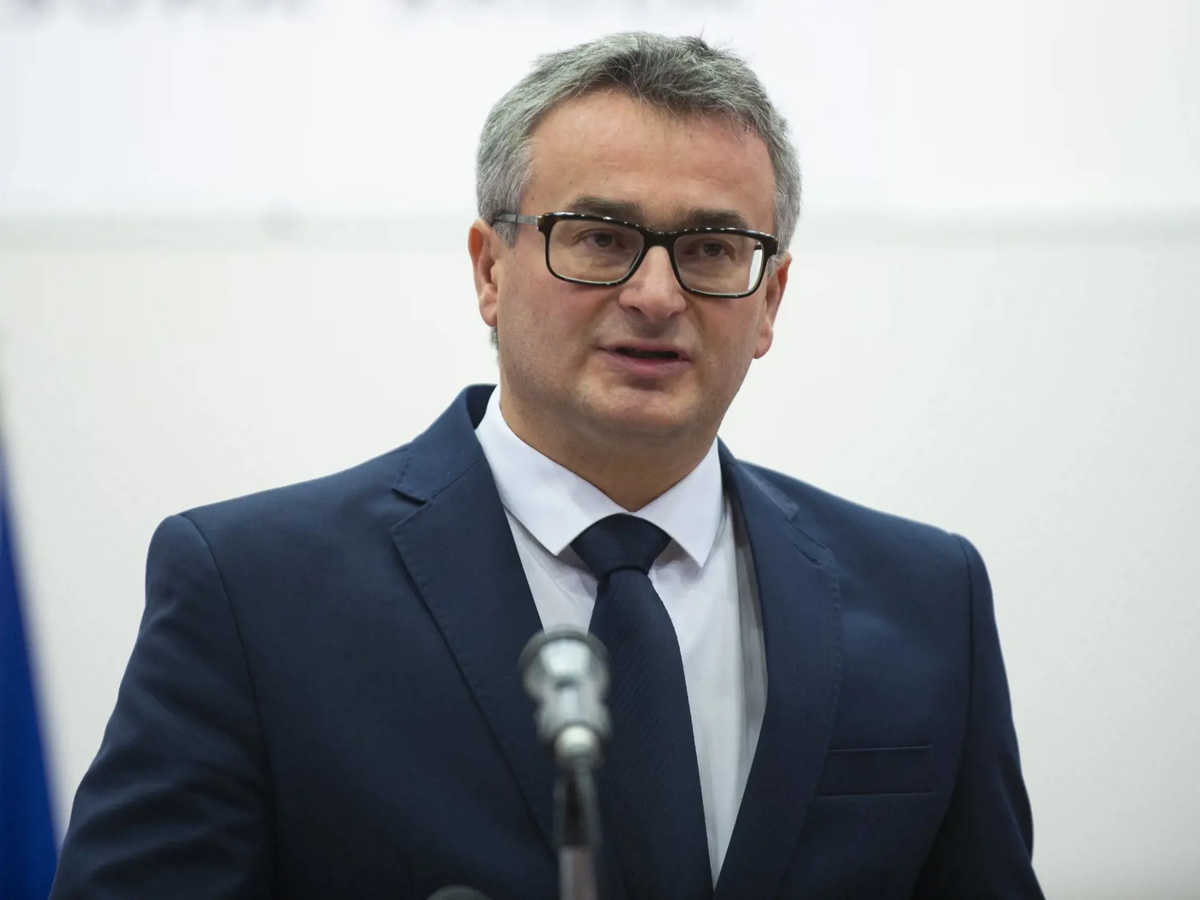 Predseda Ústavného súdu SR Ivan Fiačan počas príhovoru na konferencii Pravda, lož a sloboda slova: 30 rokov po páde totality na Fakulte práva Paneurópskej vysokej školy (PVŠ) v Bratislave 14. novembra 2019.