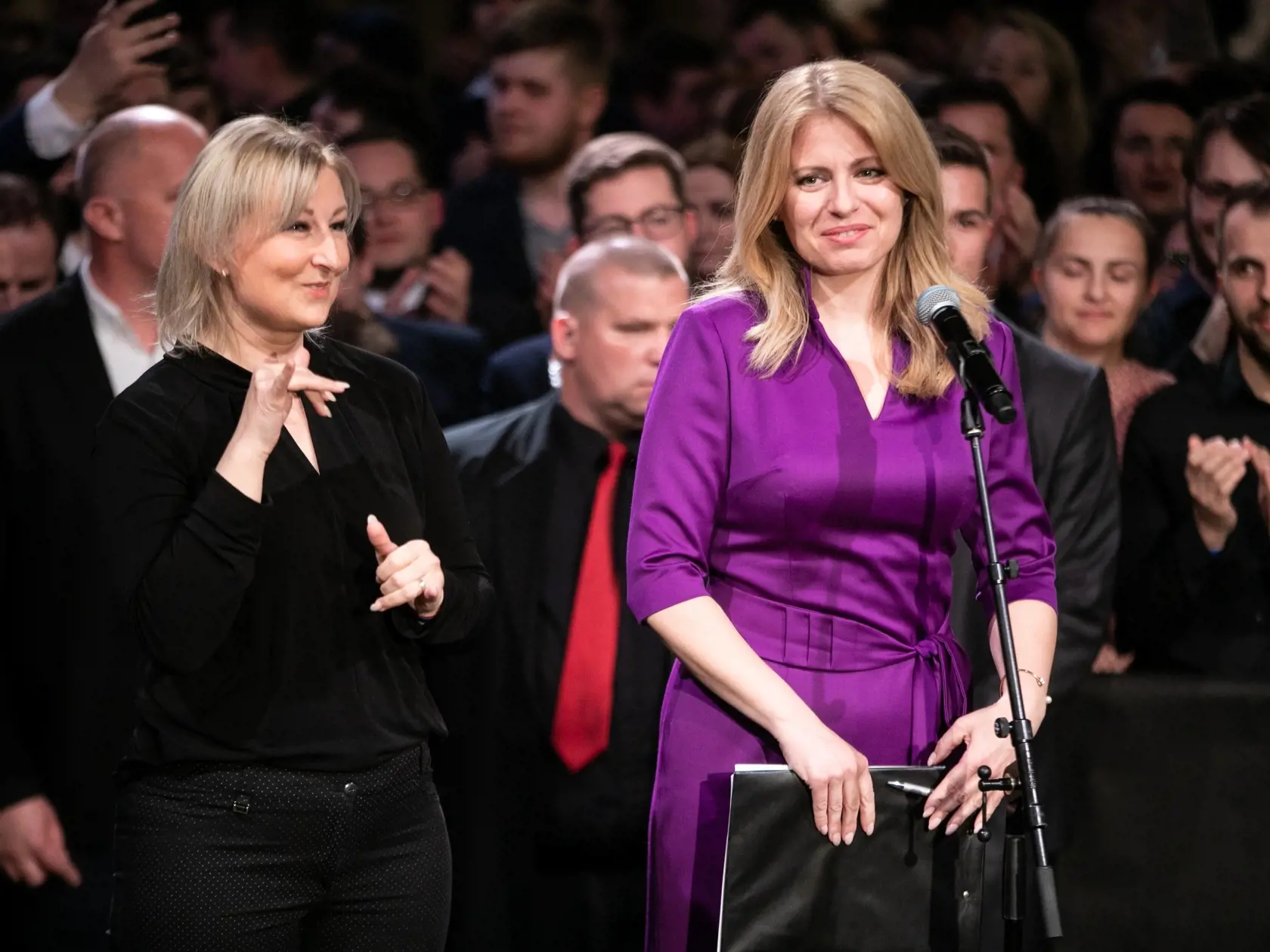 Víťazná Zuzana Čaputová. 