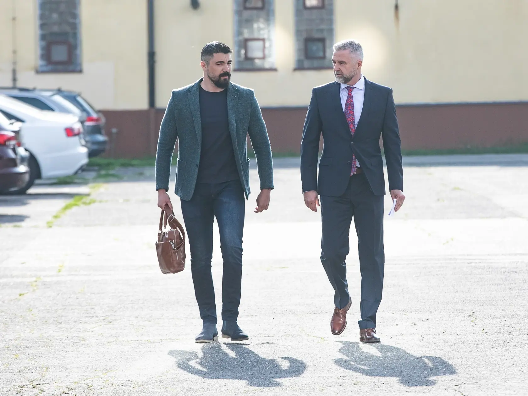 Pojednávanie na Špecializovanom trestnom súde v Pezinku vo veci podlácania, Štefan Žiga a policajný exprezident Tibor Gašpar. Na snímke je Tibor Gašpar.